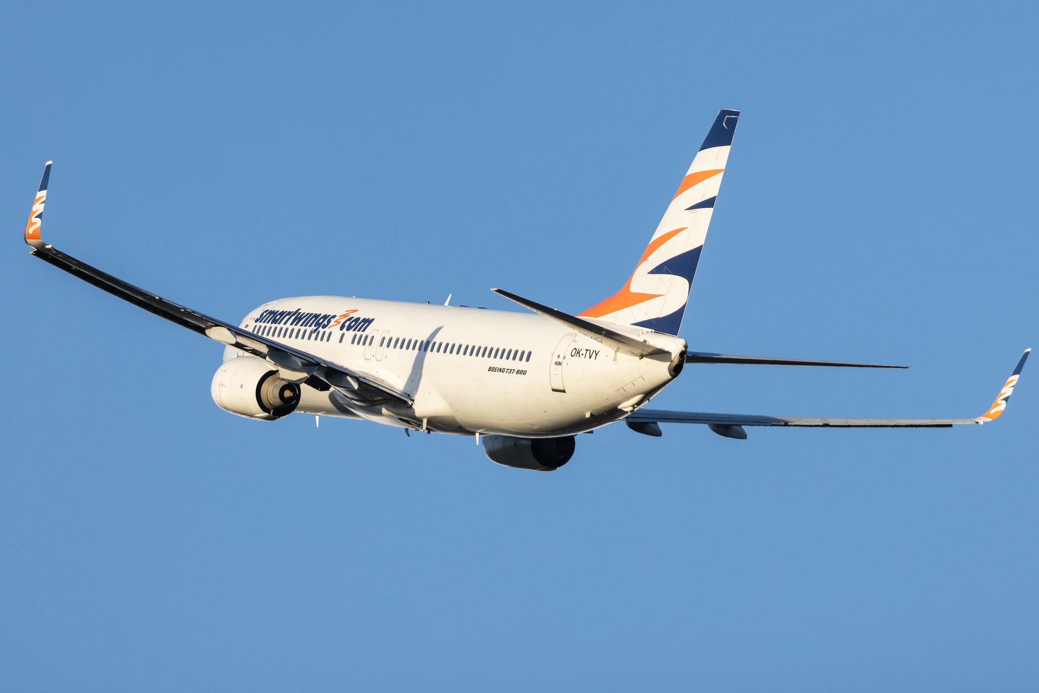 Hamburg Airport: Smartwings (QS / TVS) |  Boeing 737-8Q8 B738 | OK-TVY | MSN 30724