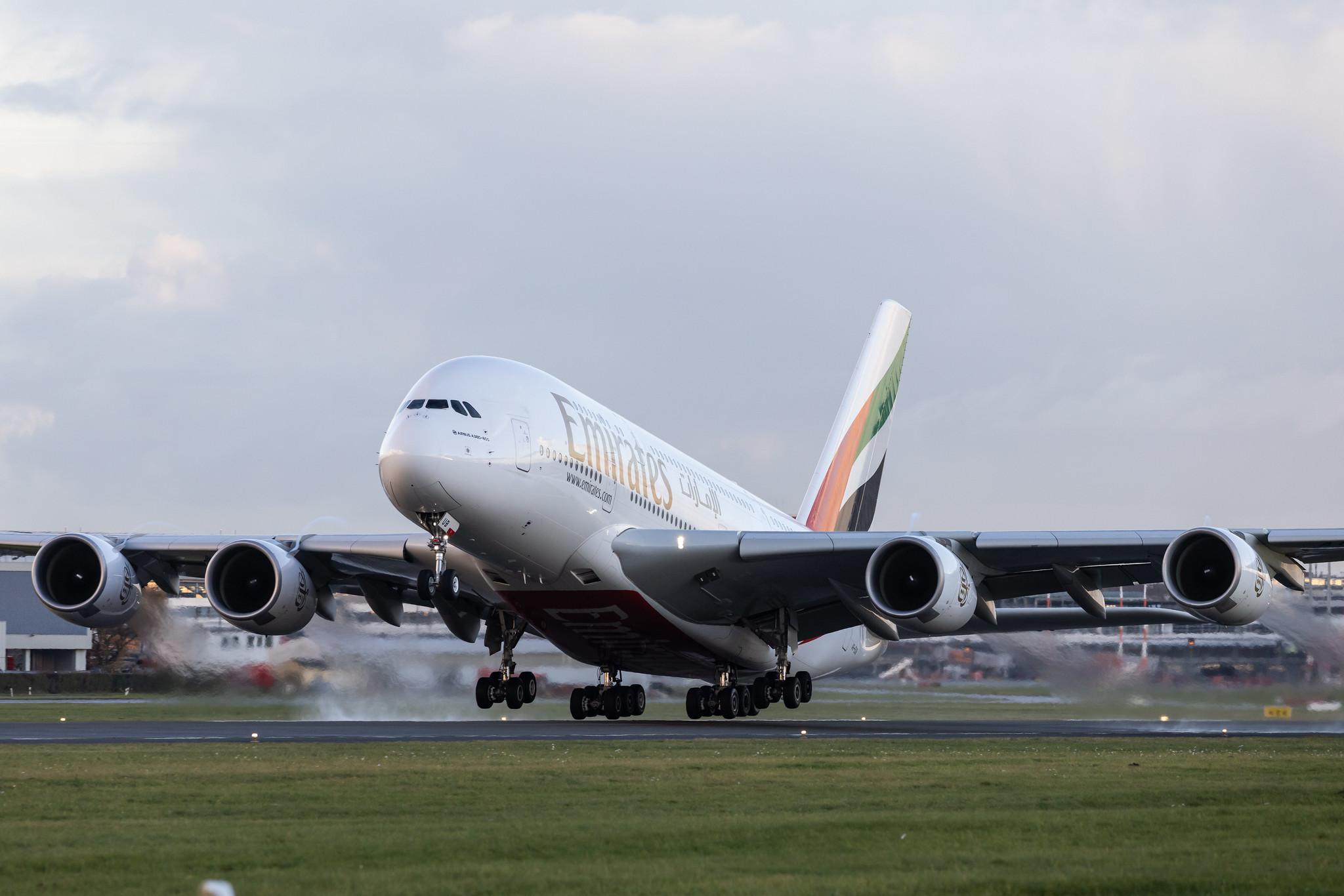 Hamburg Airport: Emirates (EK / UAE) |  Airbus A380-861 A388 | A6-EUB | MSN 213