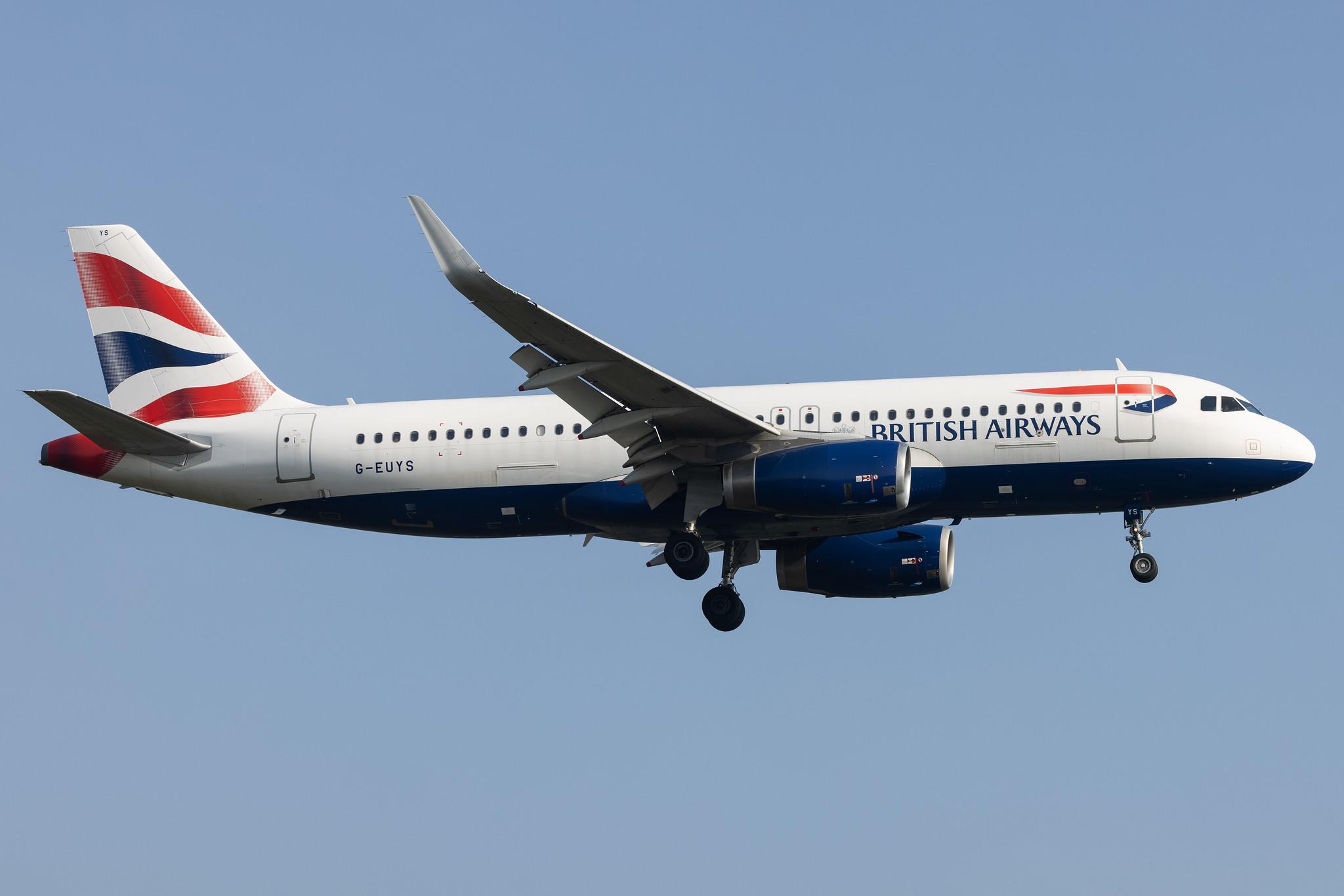 London Heathrow: British Airways (BA / BAW) |  Airbus A320-232 A320 | G-EUYS | MSN 5948
