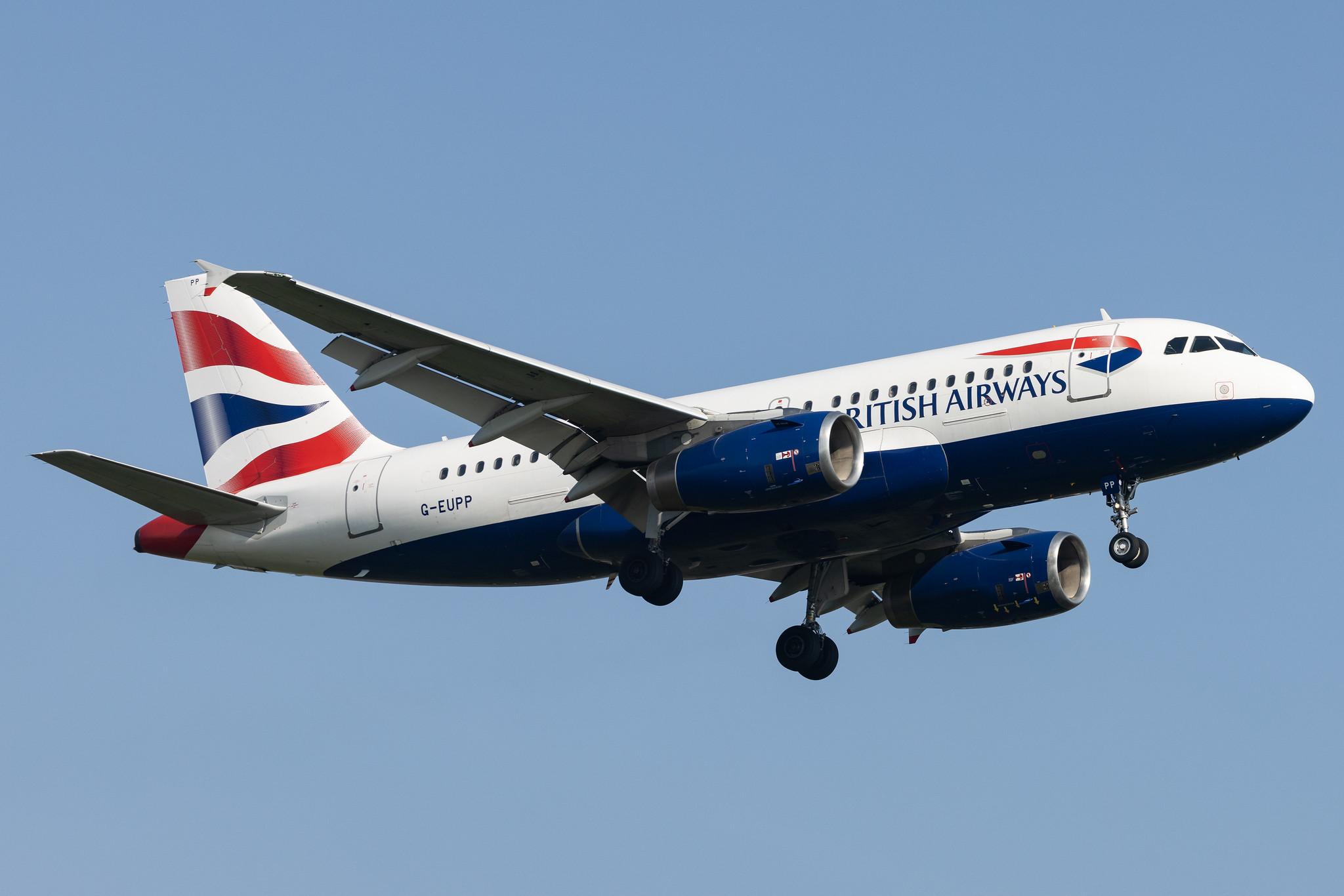 London Heathrow: British Airways (BA / BAW) |  Airbus A319-131 A319 | G-EUPP | MSN 1295