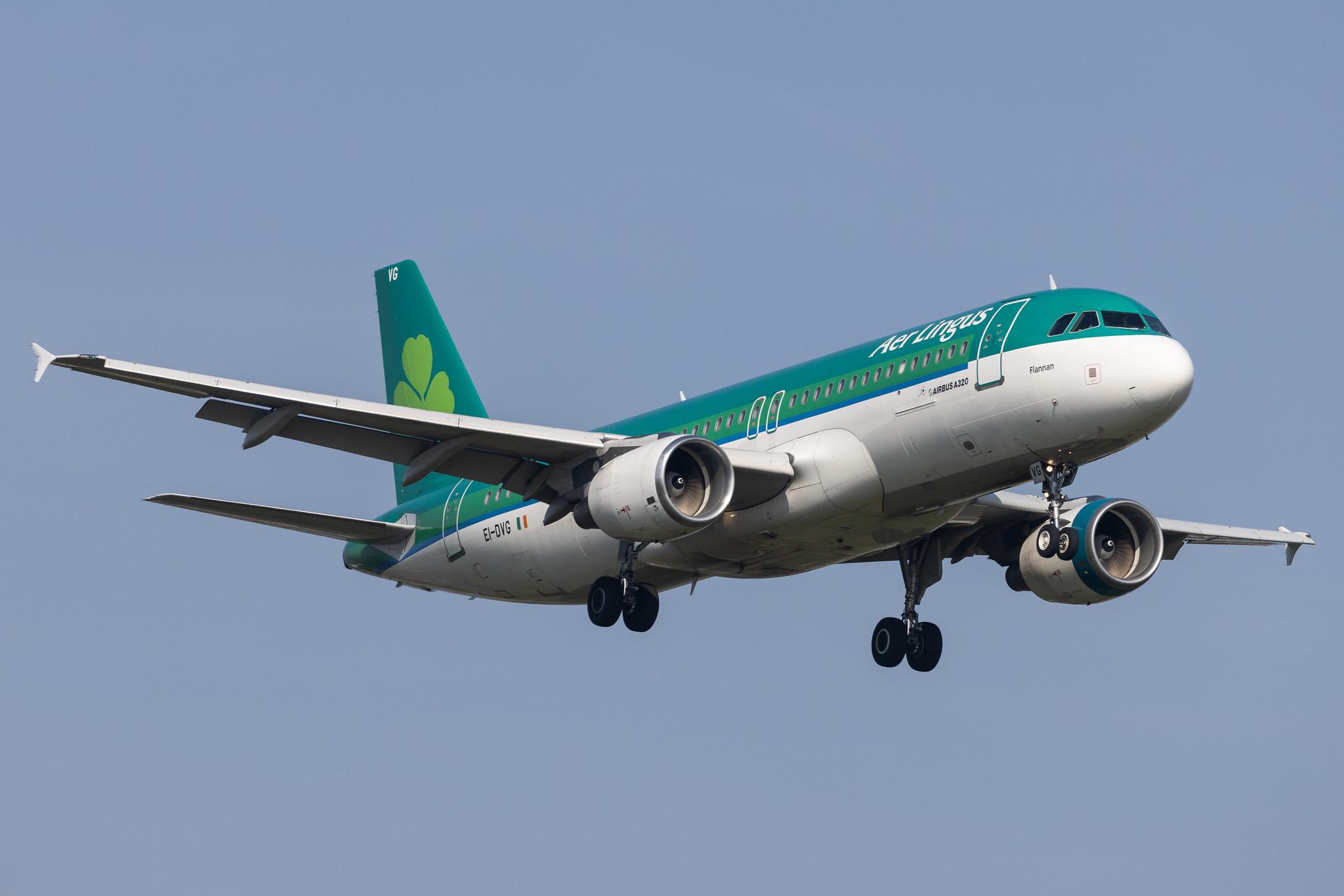 London Heathrow: Aer Lingus (EI / EIN) |  Airbus A320-214 A320 | EI-DVG | MSN 3318