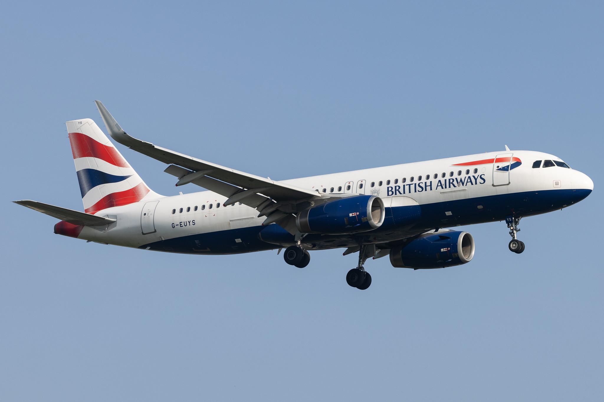 London Heathrow: British Airways (BA / BAW) |  Airbus A320-232 A320 | G-EUYS | MSN 5948