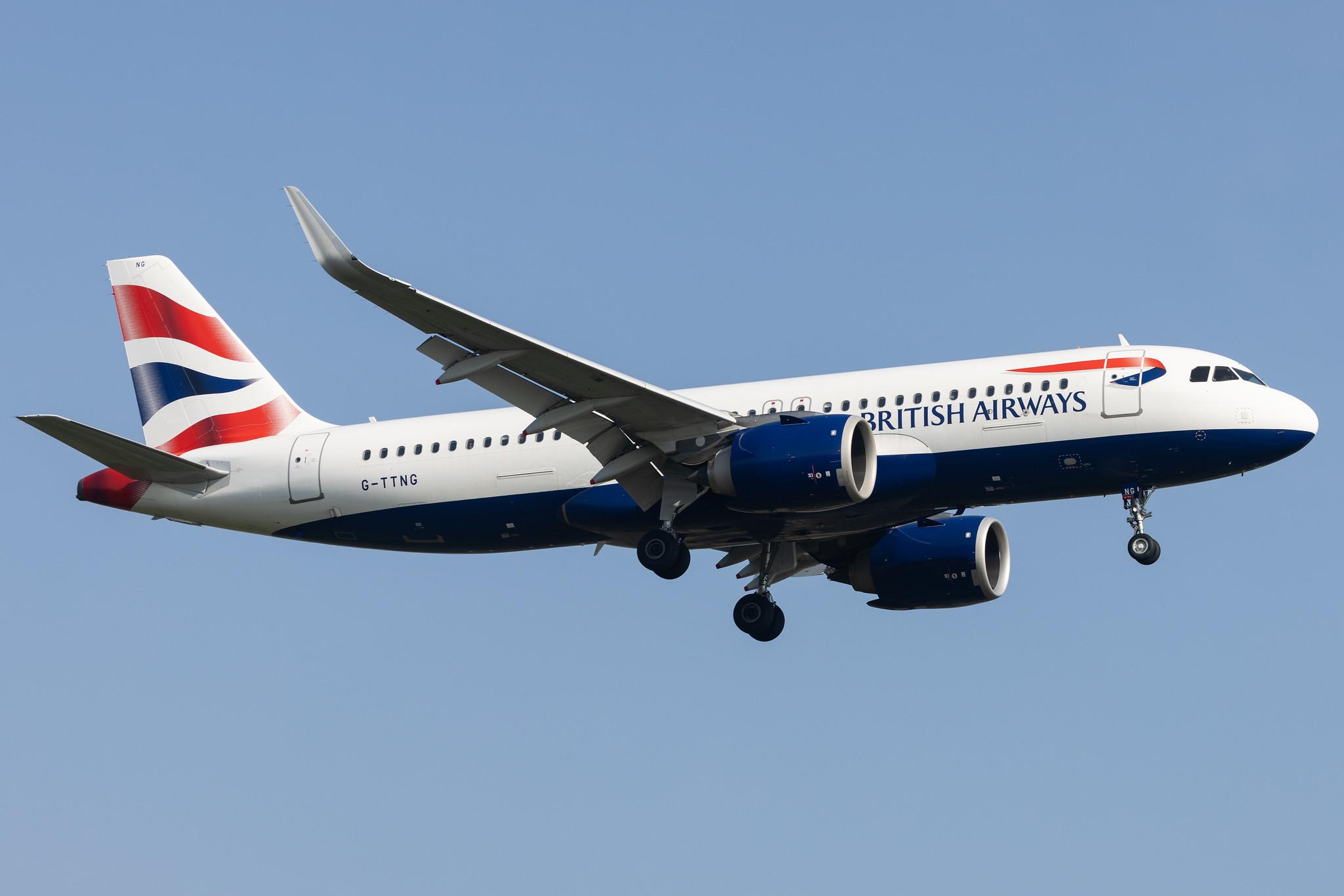 London Heathrow: British Airways (BA / BAW) |  Airbus A320-251N A20N | G-TTNG | MSN 8431