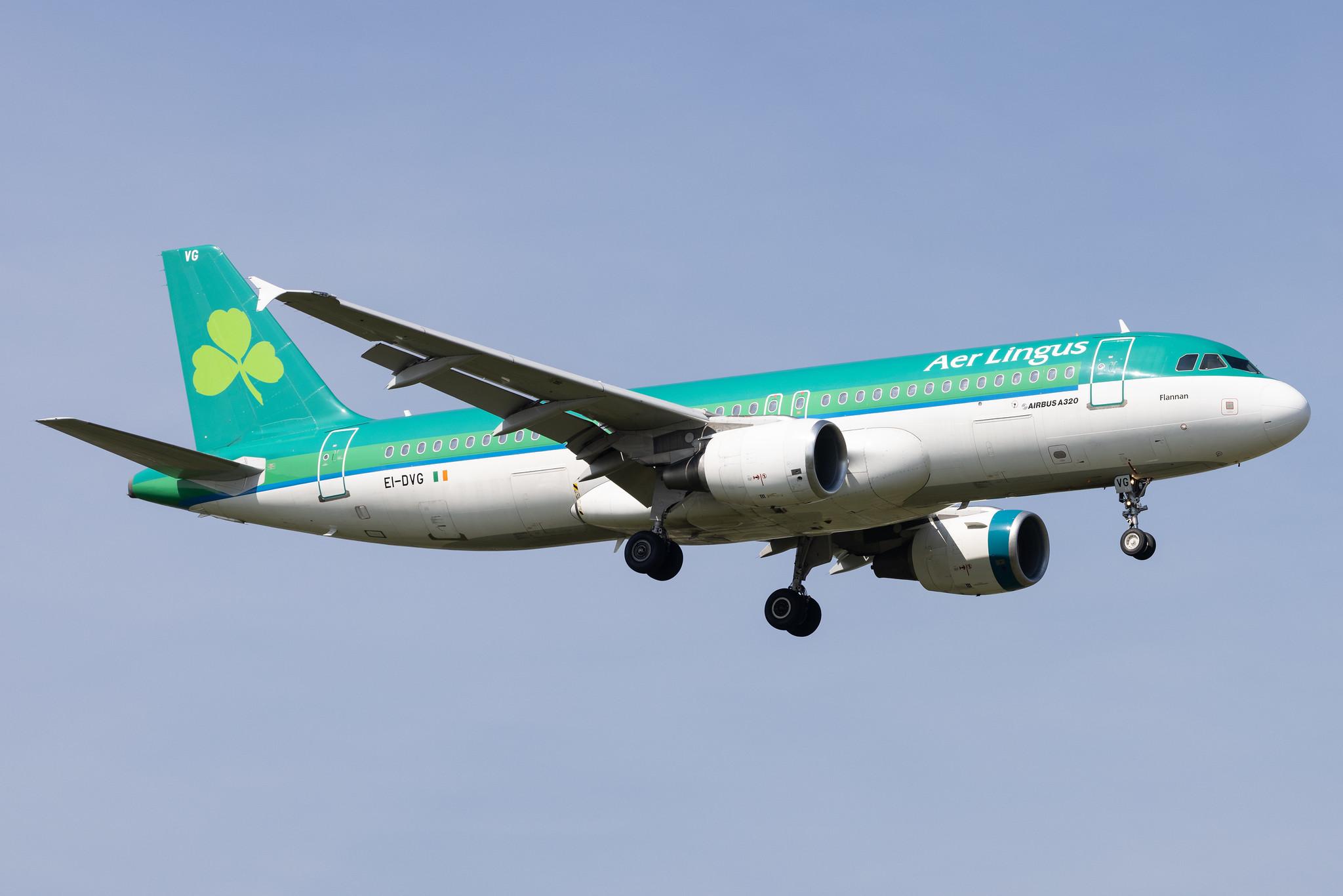 London Heathrow: Aer Lingus (EI / EIN) |  Airbus A320-214 A320 | EI-DVG | MSN 3318
