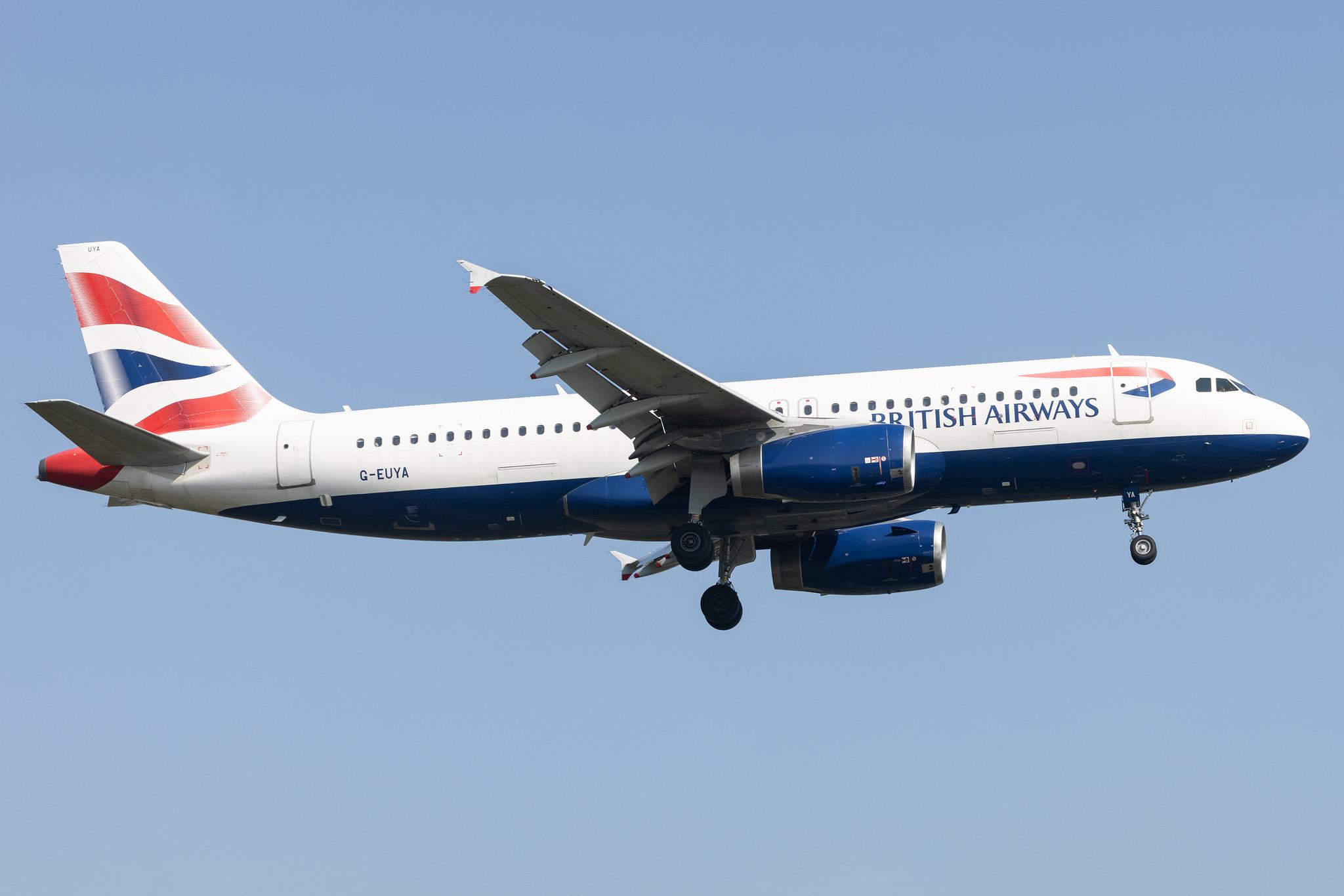 London Heathrow: British Airways (BA / BAW) |  Airbus A320-232 A320 | G-EUYA | MSN 3697