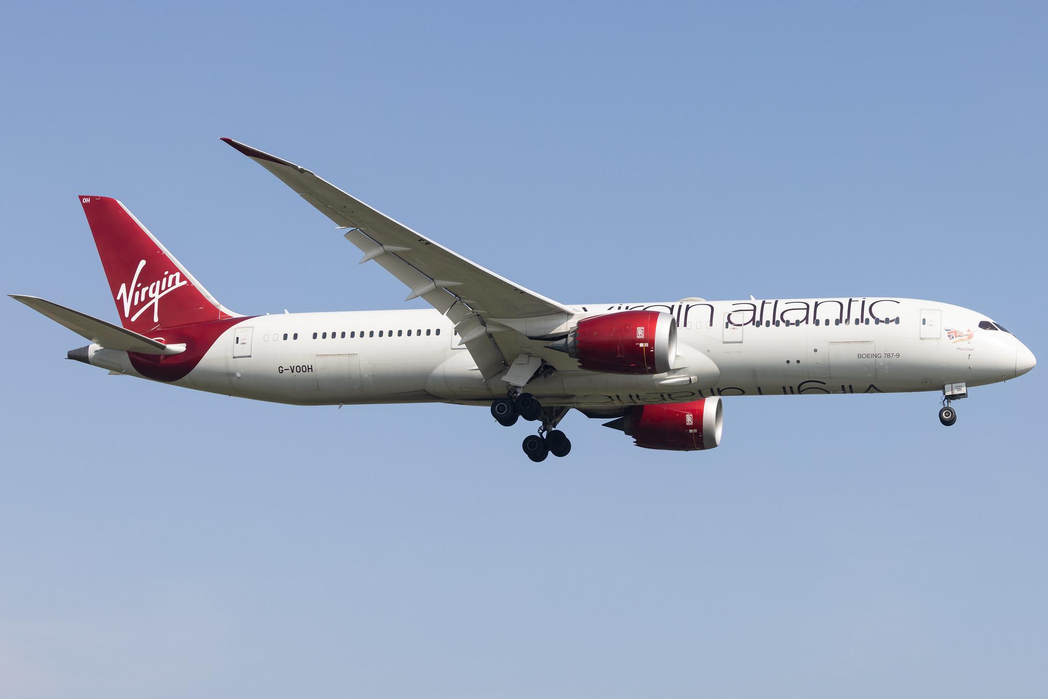 London Heathrow: Virgin Atlantic (VS / VIR) |  Boeing 787-9 Dreamliner B789 | G-VOOH | MSN 37968