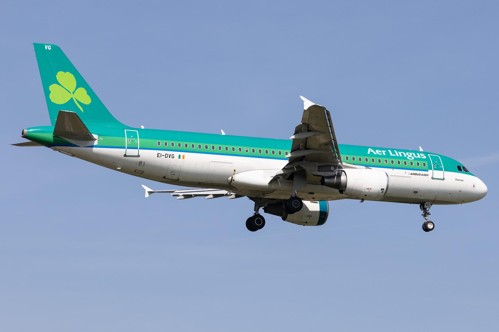 London Heathrow: Aer Lingus (EI / EIN) |  Airbus A320-214 A320 | EI-DVG | MSN 3318