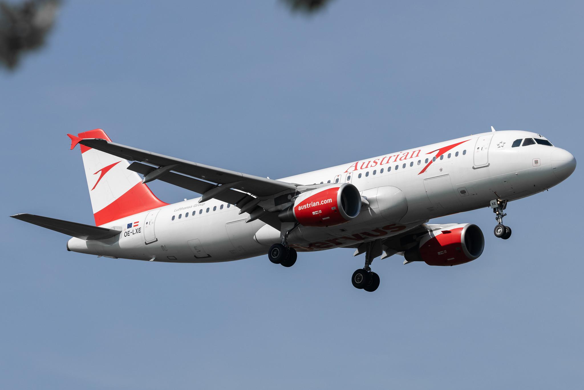 London Heathrow: Austrian Airlines (OS / AUA) |  Airbus A320-216 A320 | OE-LXE | MSN 3532