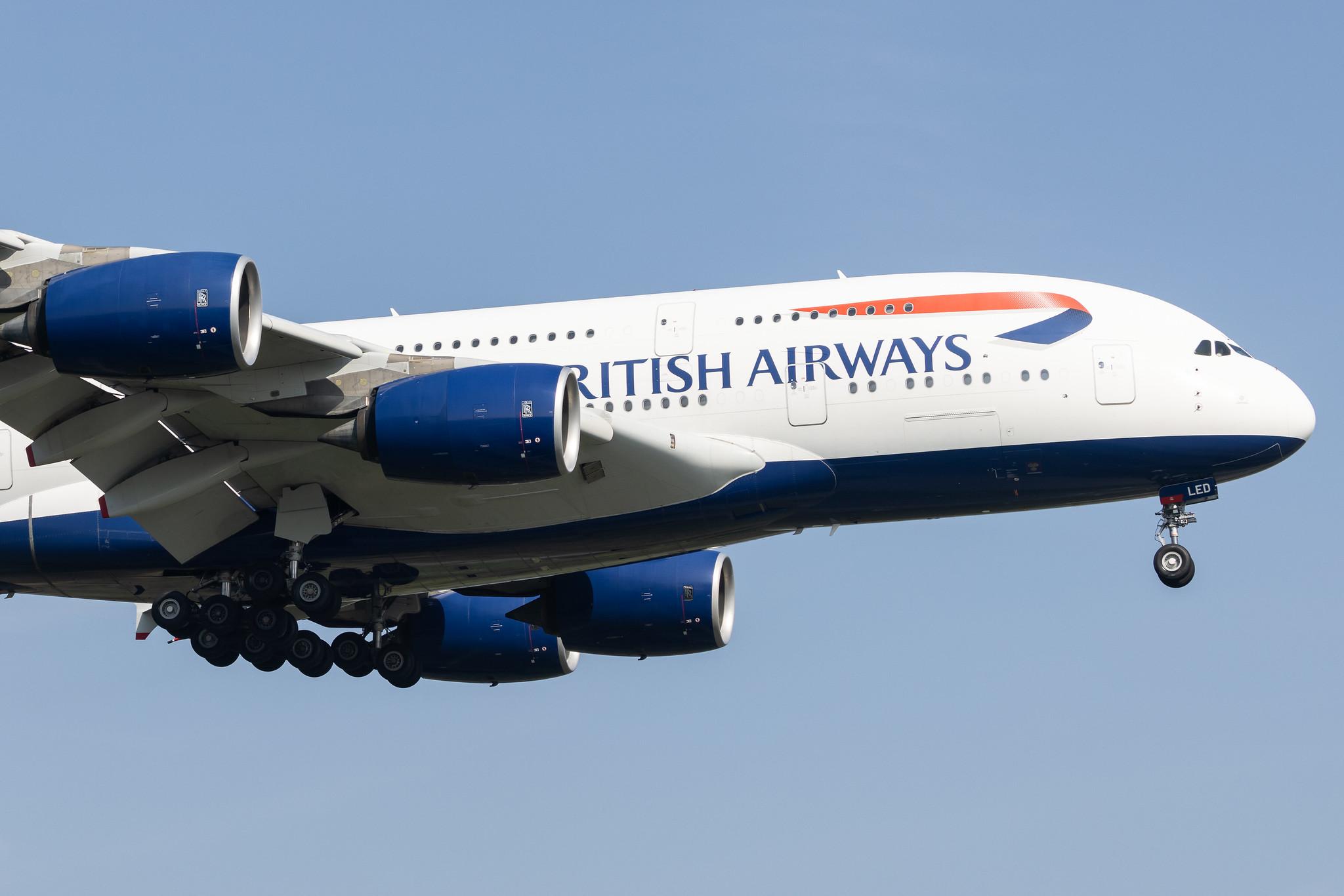 London Heathrow: British Airways (BA / BAW) |  Airbus A380-841 A388 | G-XLED | MSN 144