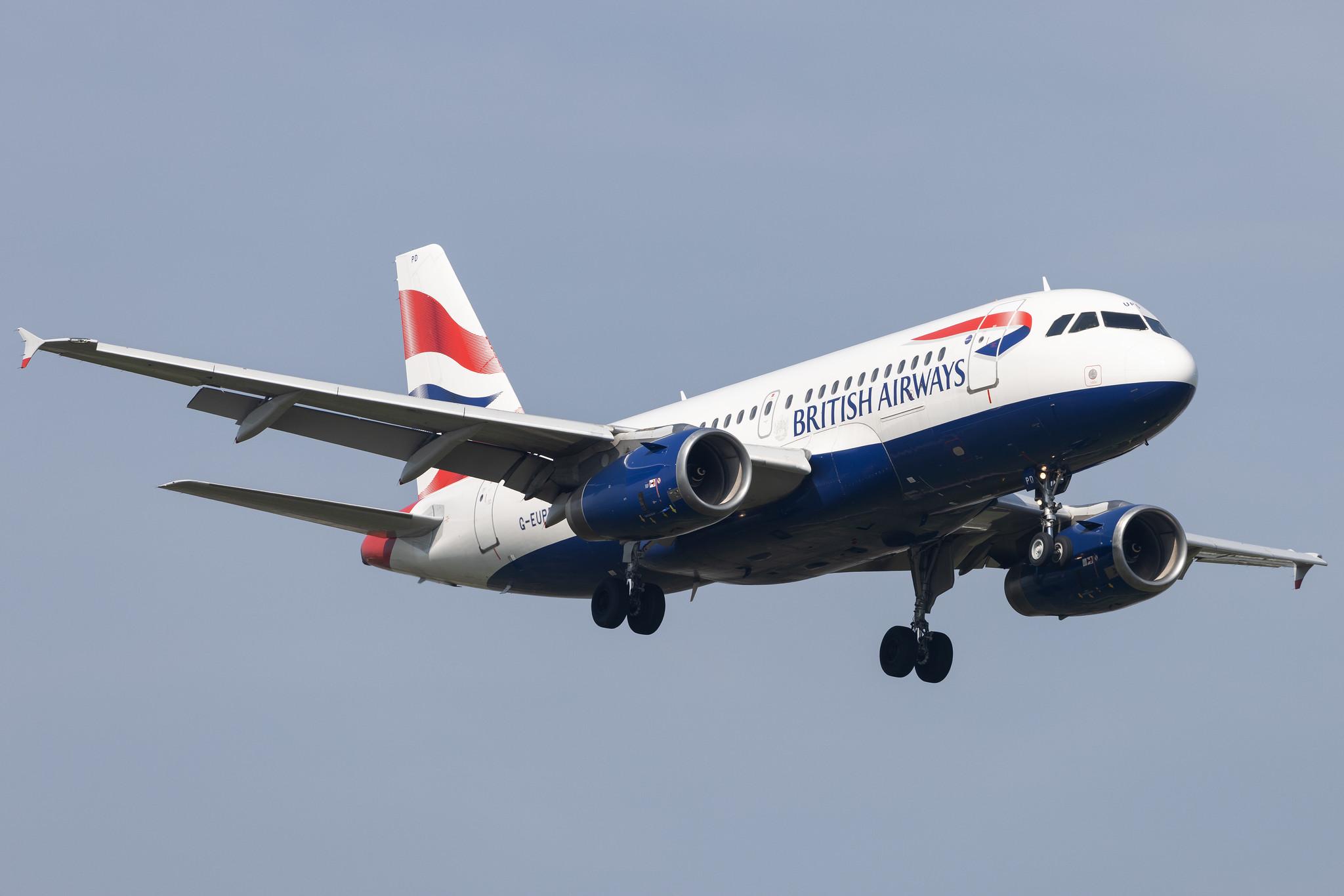 London Heathrow: British Airways (BA / BAW) |  Airbus A319-131 A319 | G-EUPD | MSN 1142