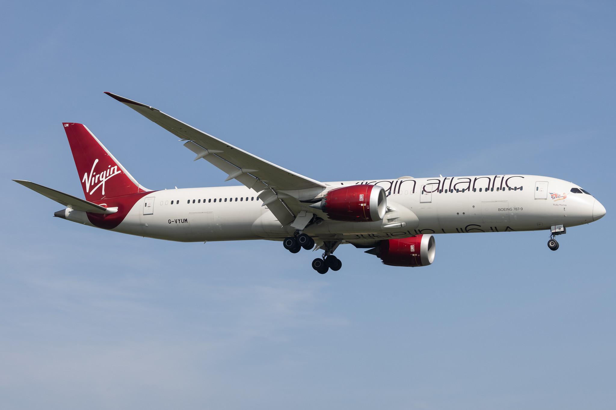 London Heathrow: Virgin Atlantic (VS / VIR) |  Boeing 787-9 Dreamliner B789 | G-VYUM | MSN 37970