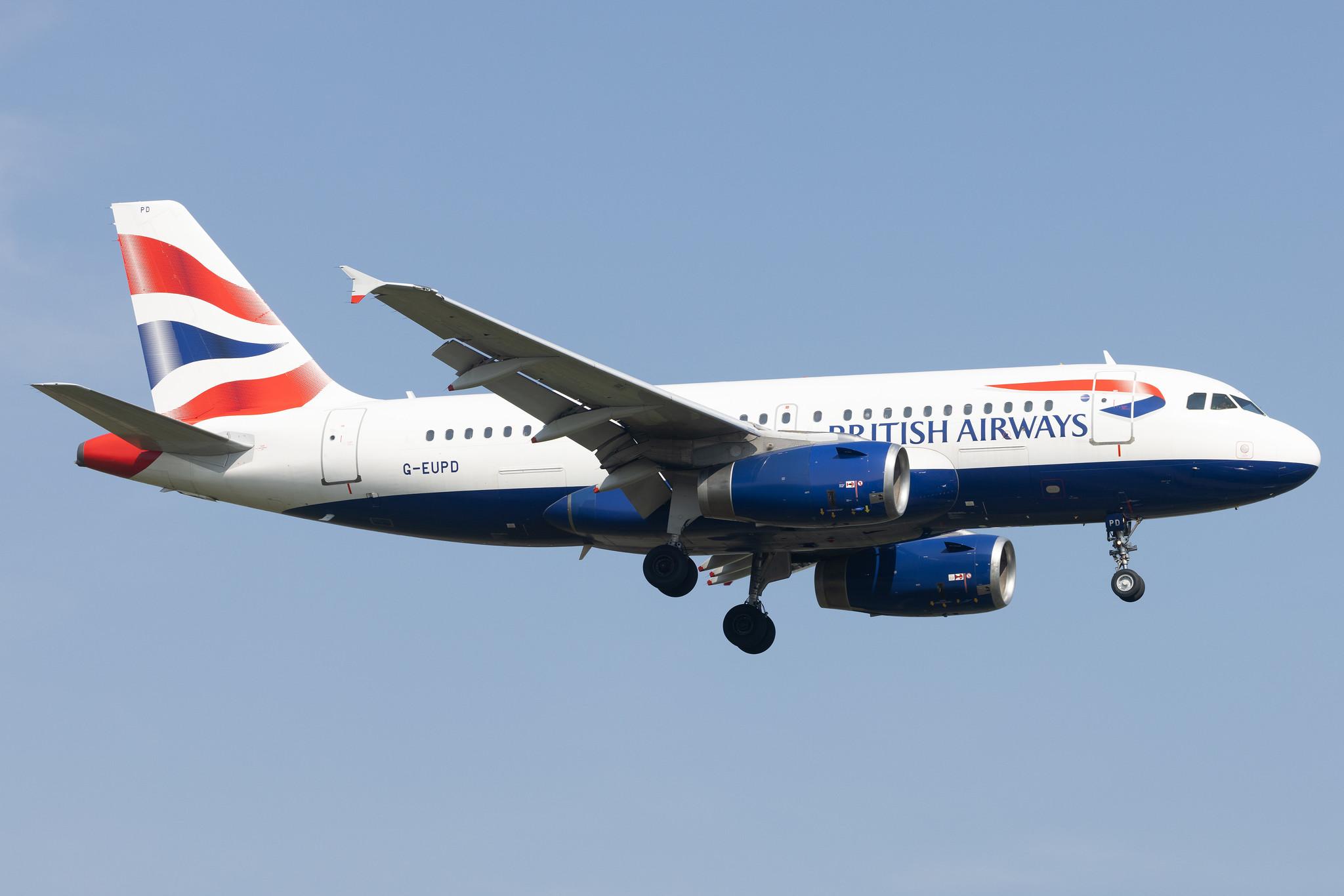 London Heathrow: British Airways (BA / BAW) |  Airbus A319-131 A319 | G-EUPD | MSN 1142