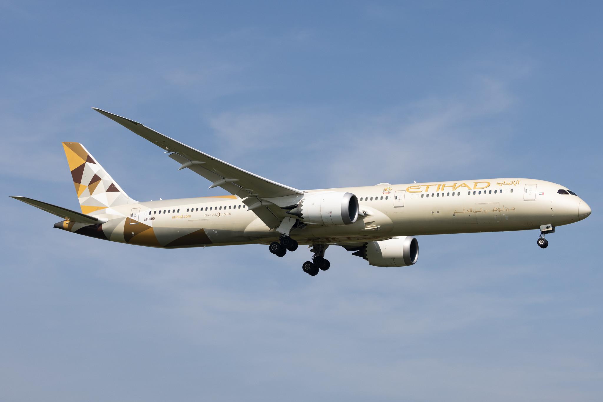 London Heathrow: Etihad Airways (EY / ETD) |  Boeing 787-10 Dreamliner B78X | A6-BMD | MSN 60758