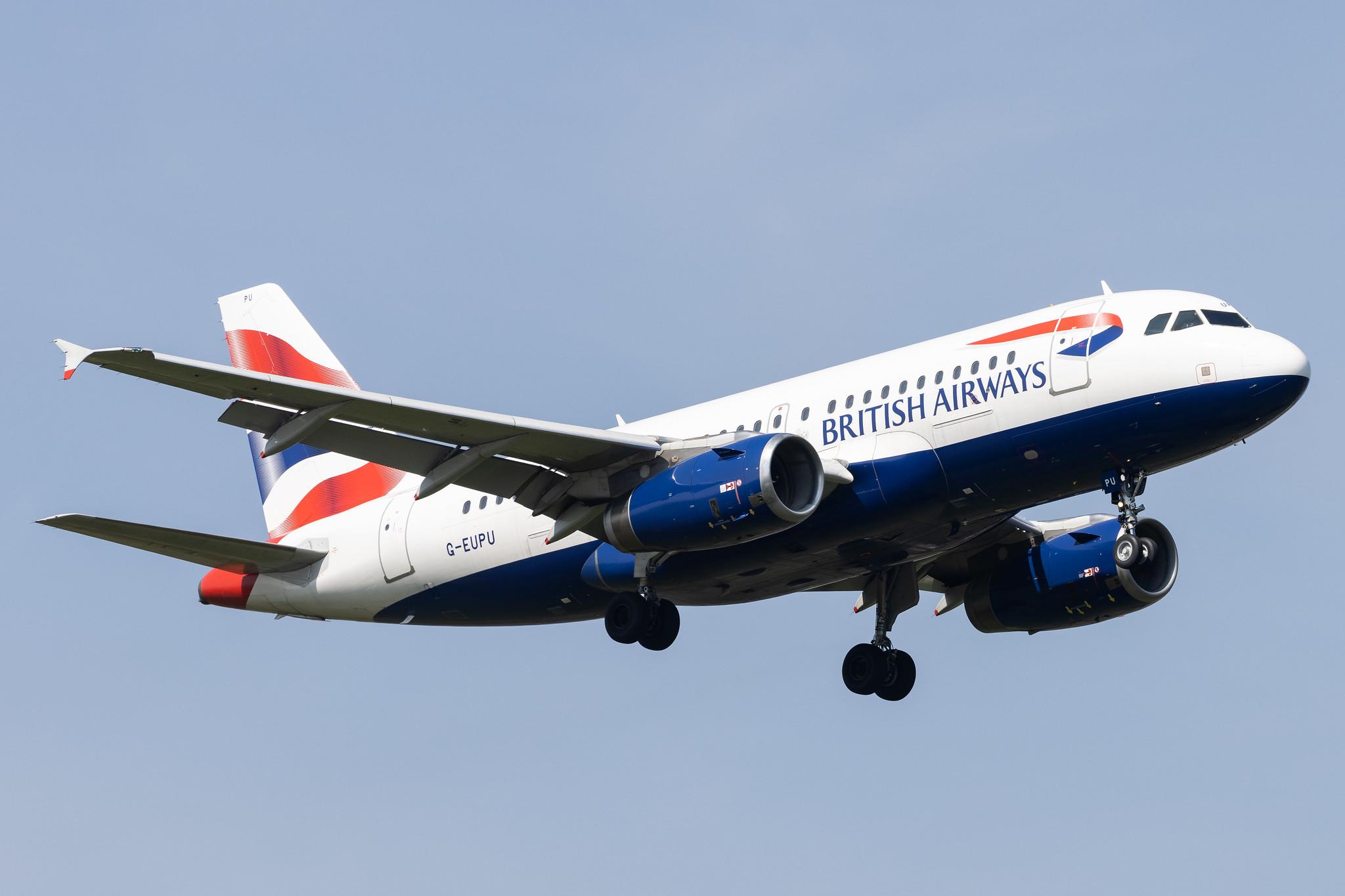 London Heathrow: British Airways (BA / BAW) |  Airbus A319-131 A319 | G-EUPU | MSN 1384