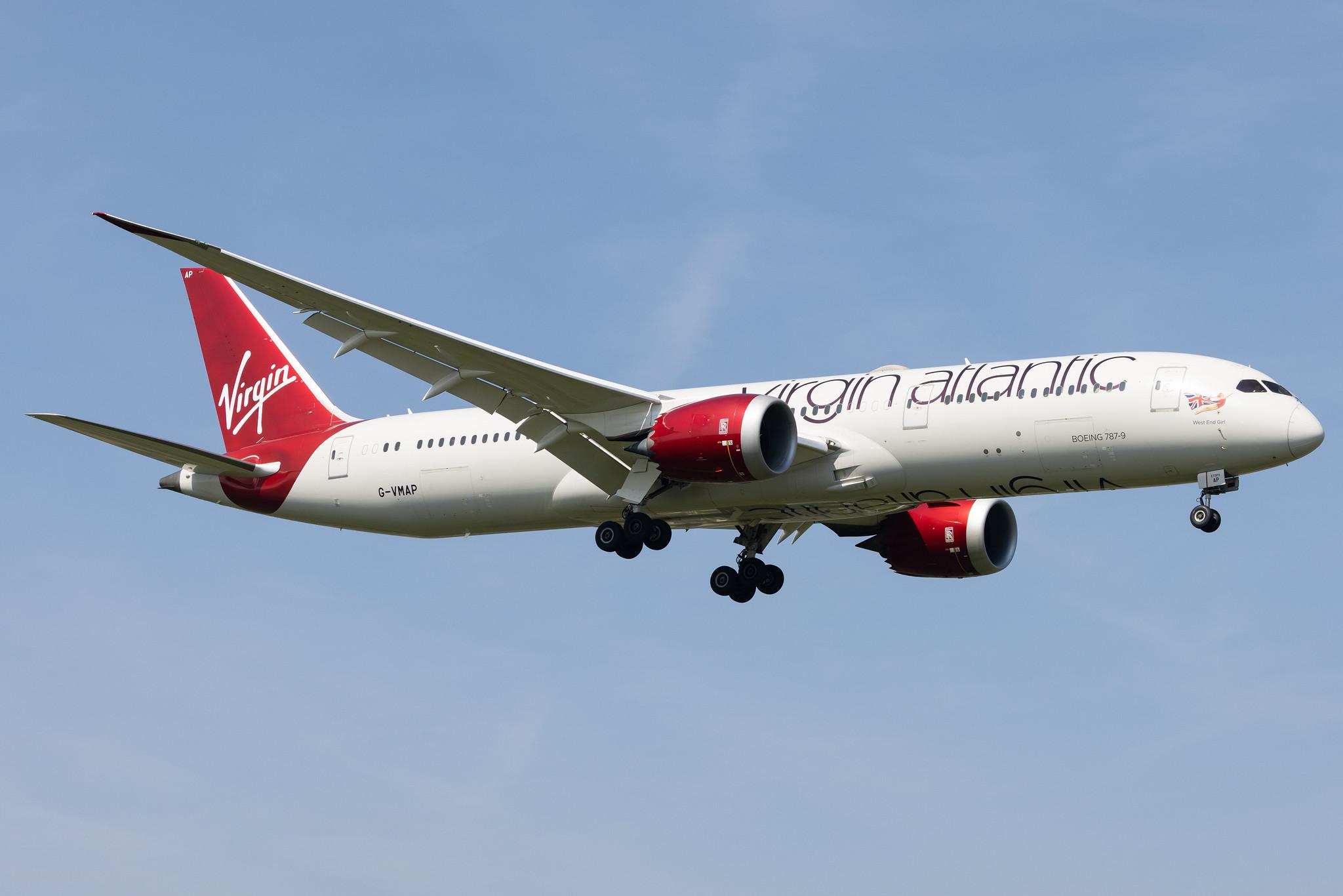 London Heathrow: Virgin Atlantic (VS / VIR) |  Boeing 787-9 Dreamliner B789 | G-VMAP | MSN 38047