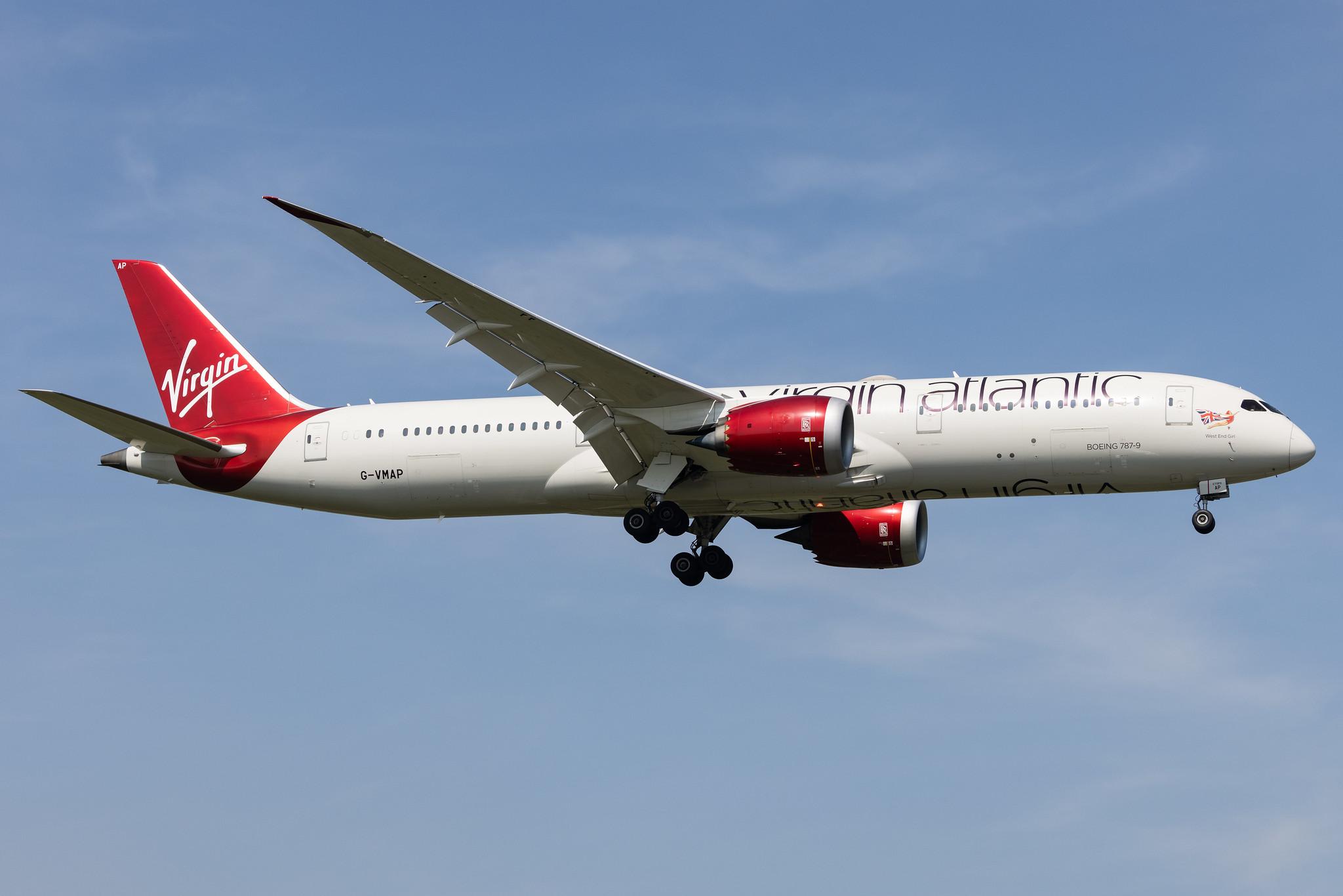 London Heathrow: Virgin Atlantic (VS / VIR) |  Boeing 787-9 Dreamliner B789 | G-VMAP | MSN 38047