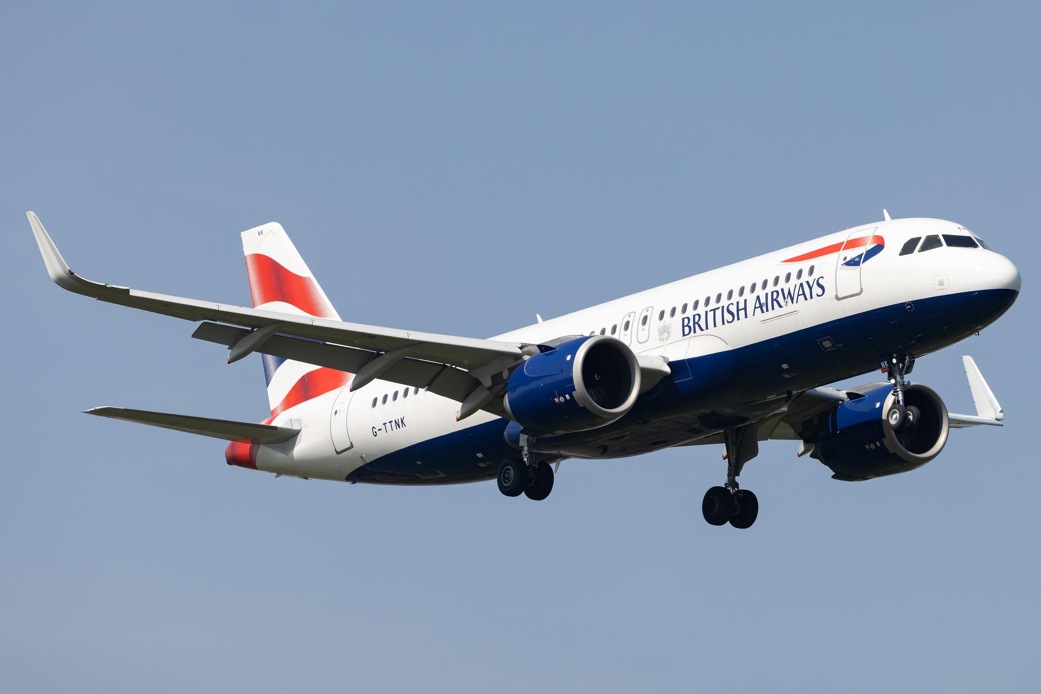 London Heathrow: British Airways (BA / BAW) |  Airbus A320-251N A20N | G-TTNK | MSN 9551