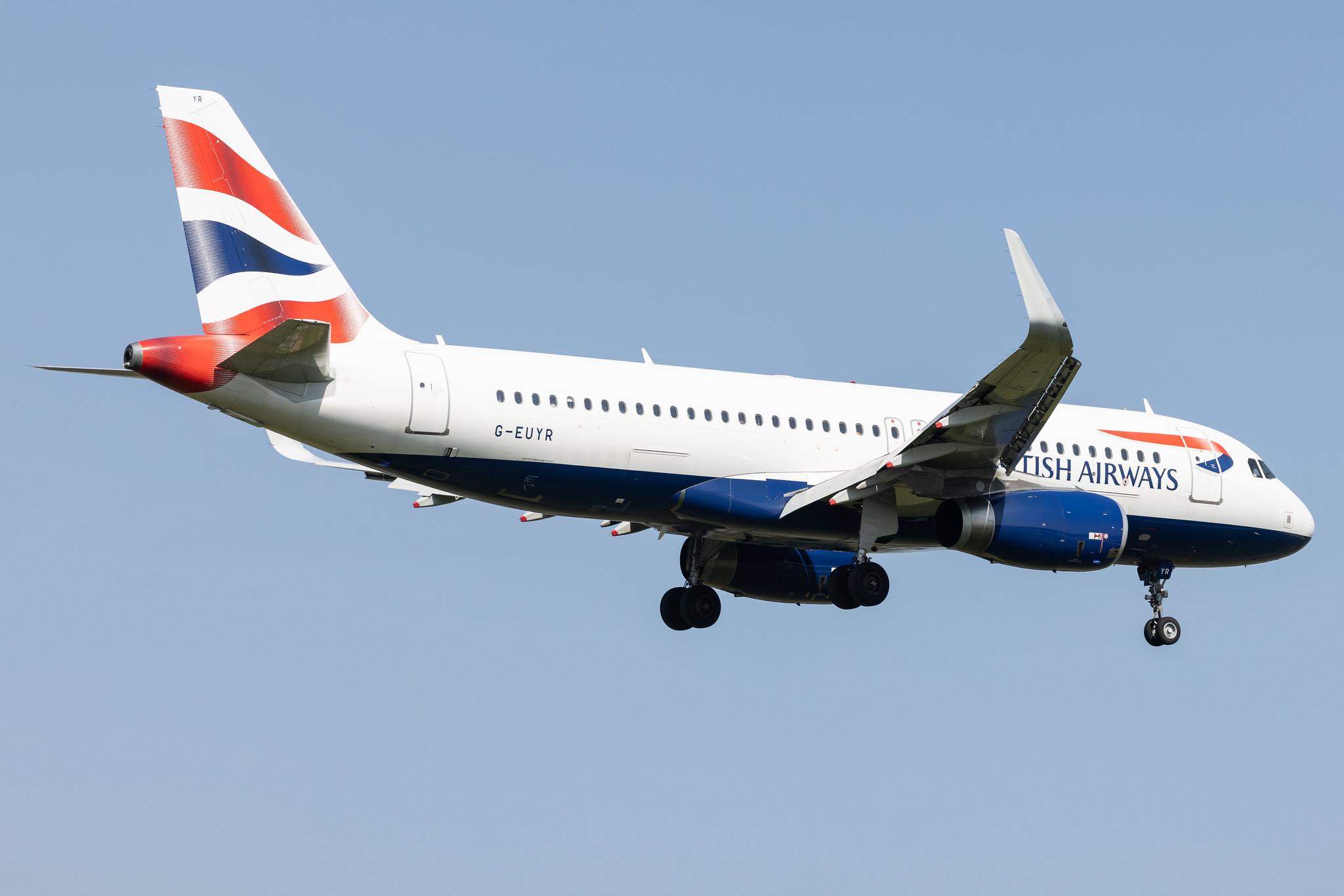 London Heathrow: British Airways (BA / BAW) |  Airbus A320-232 A320 | G-EUYR | MSN 5856