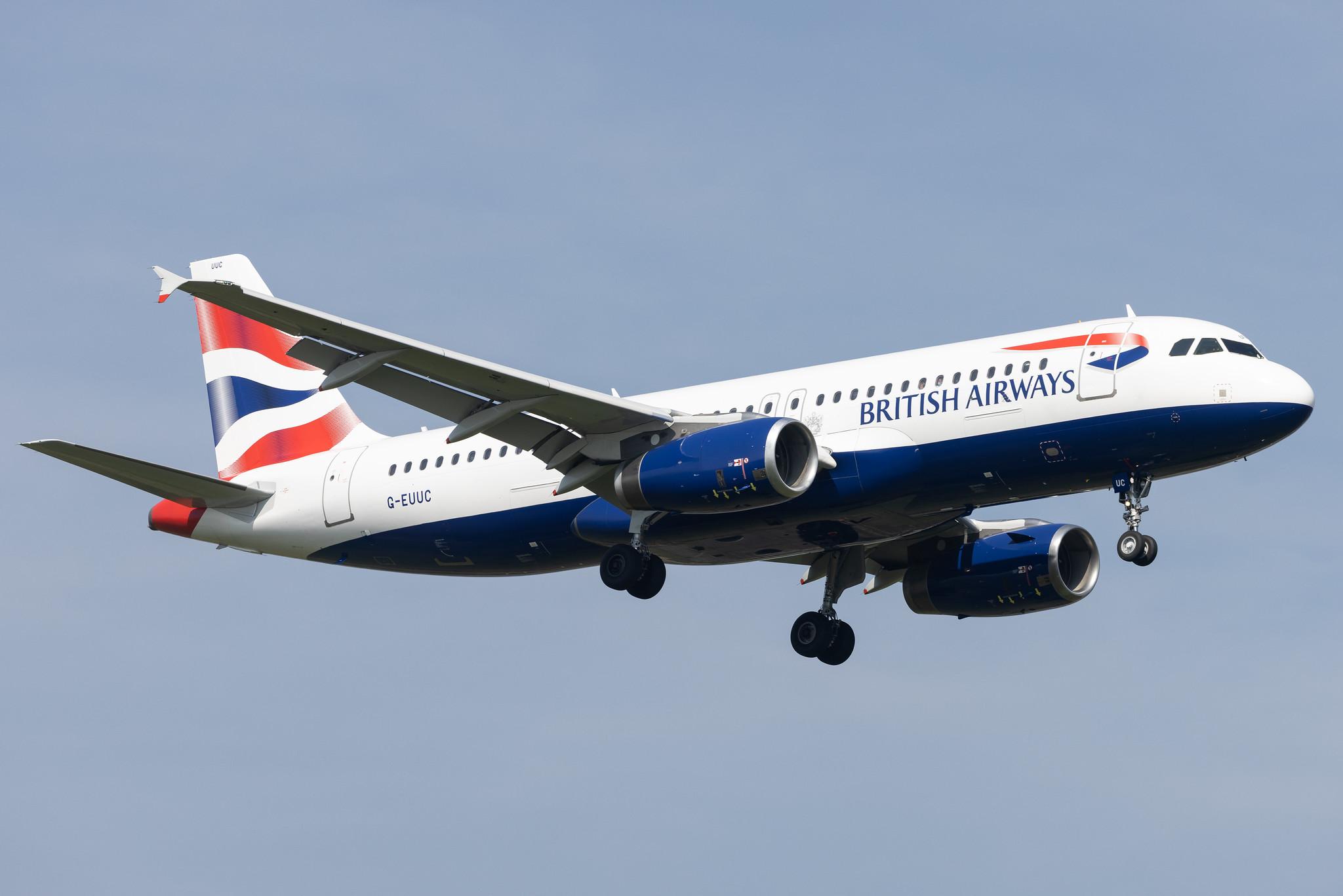 London Heathrow: British Airways (BA / BAW) |  Airbus A320-232 A320 | G-EUUC | MSN 1696