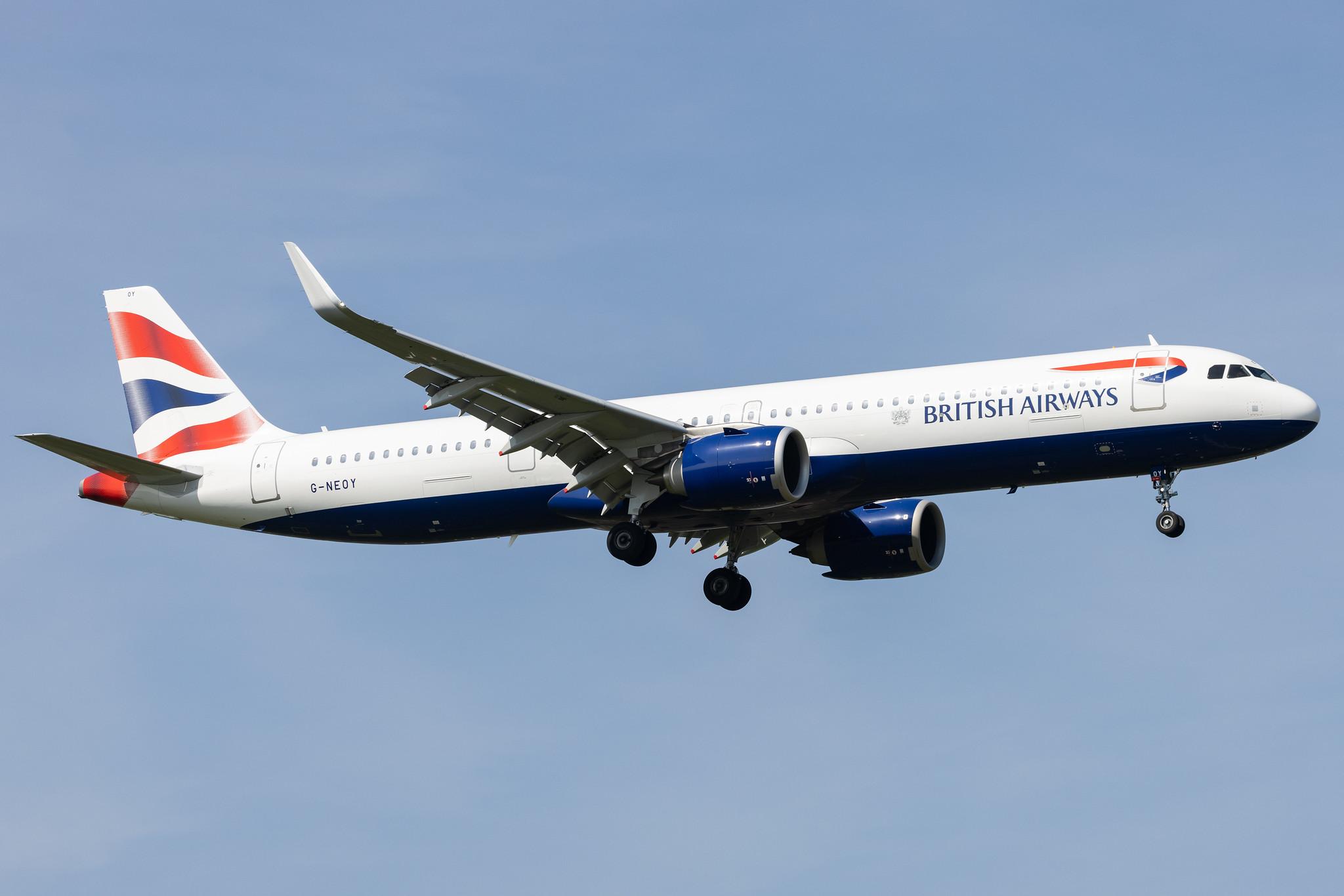 London Heathrow: British Airways (BA / BAW) |  Airbus A321-251NX A21N | G-NEOY | MSN 9209