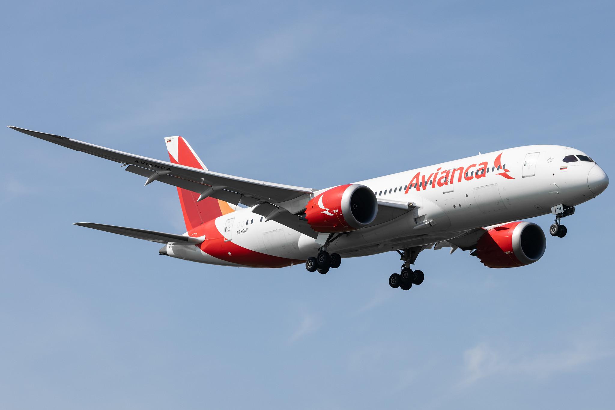 London Heathrow: Avianca (AV / AVA) |  Boeing 787-8 Dreamliner B788 | N786AV | MSN 37508
