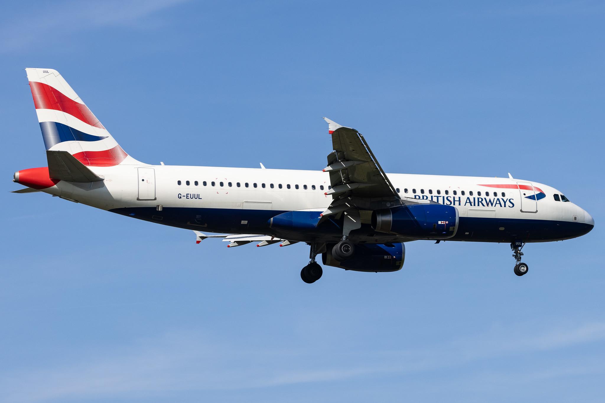 London Heathrow: British Airways (BA / BAW) |  Airbus A320-232 A320 | G-EUUL | MSN 1708