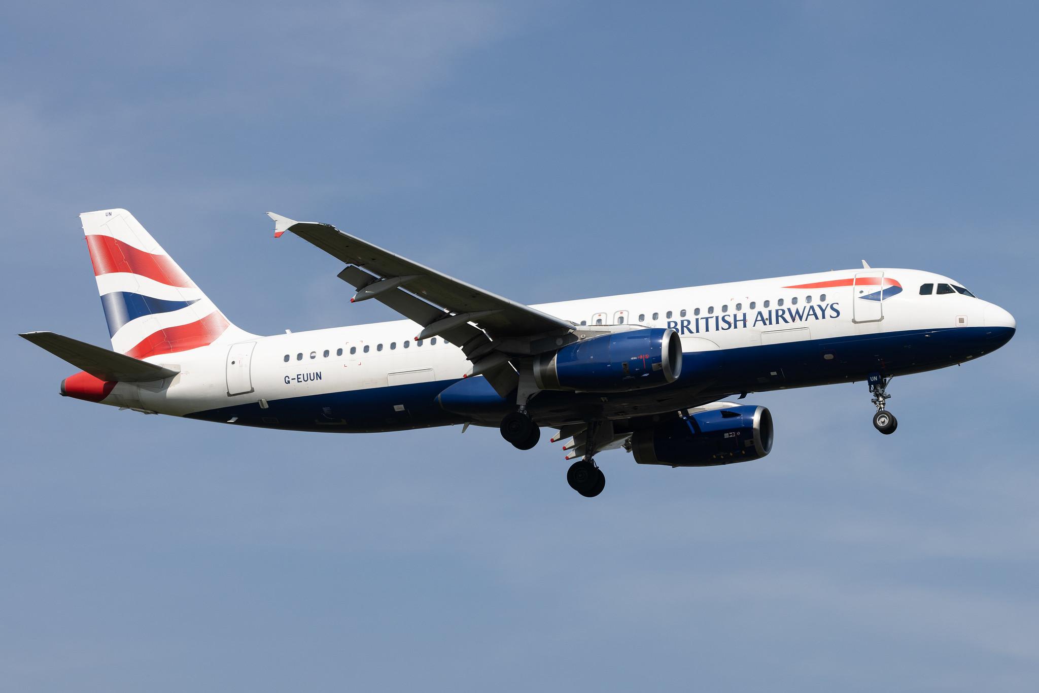 London Heathrow: British Airways (BA / BAW) |  Airbus A320-232 A320 | G-EUUN | MSN 1910
