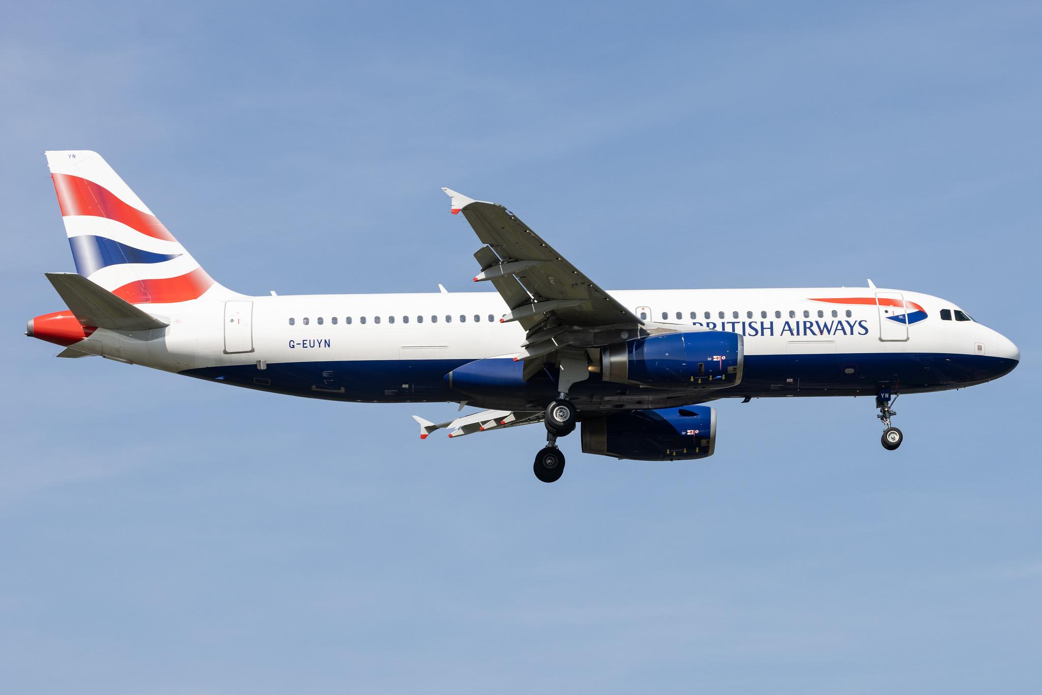 London Heathrow: British Airways (BA / BAW) |  Airbus A320-232 A320 | G-EUYN | MSN 4975