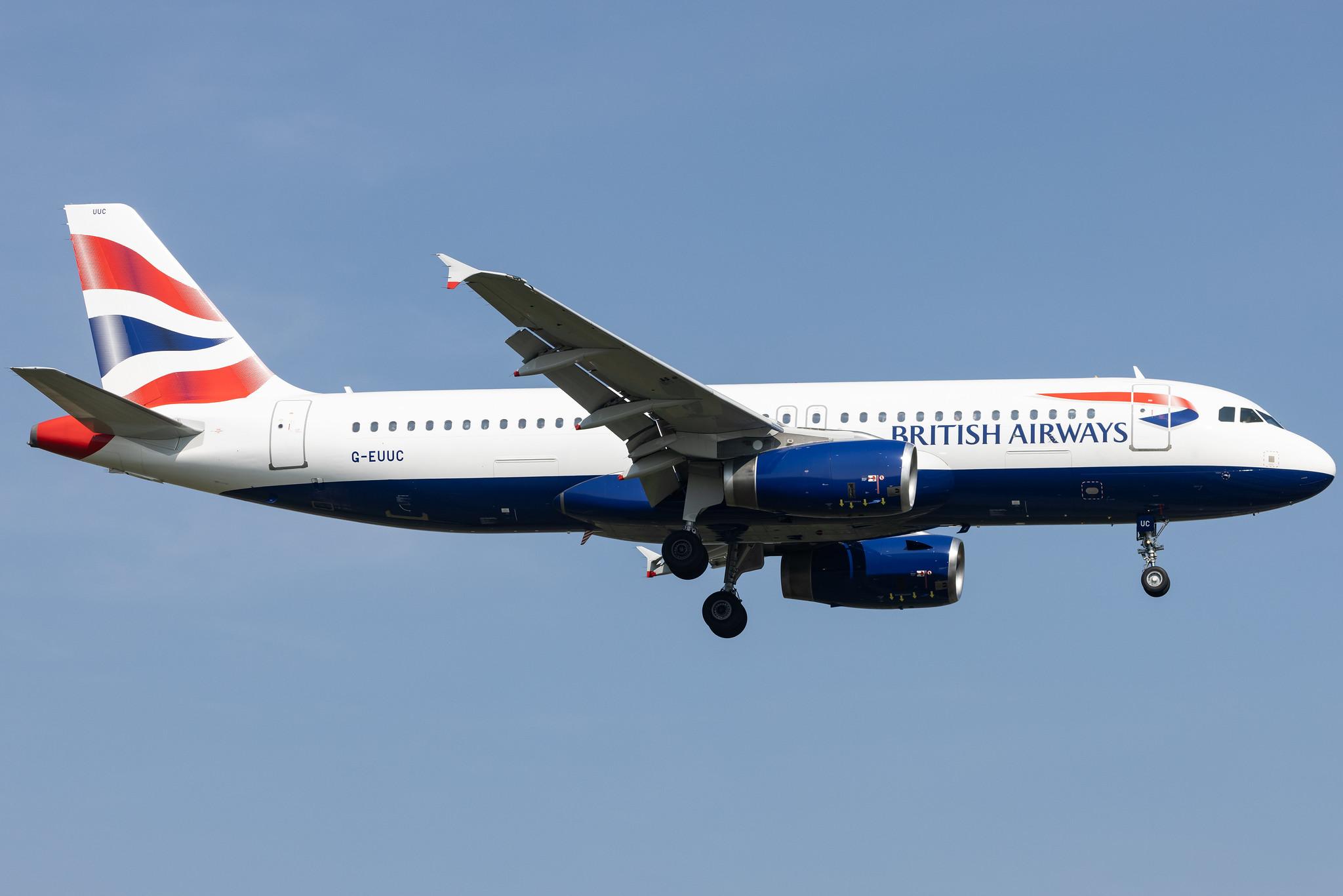 London Heathrow: British Airways (BA / BAW) |  Airbus A320-232 A320 | G-EUUC | MSN 1696