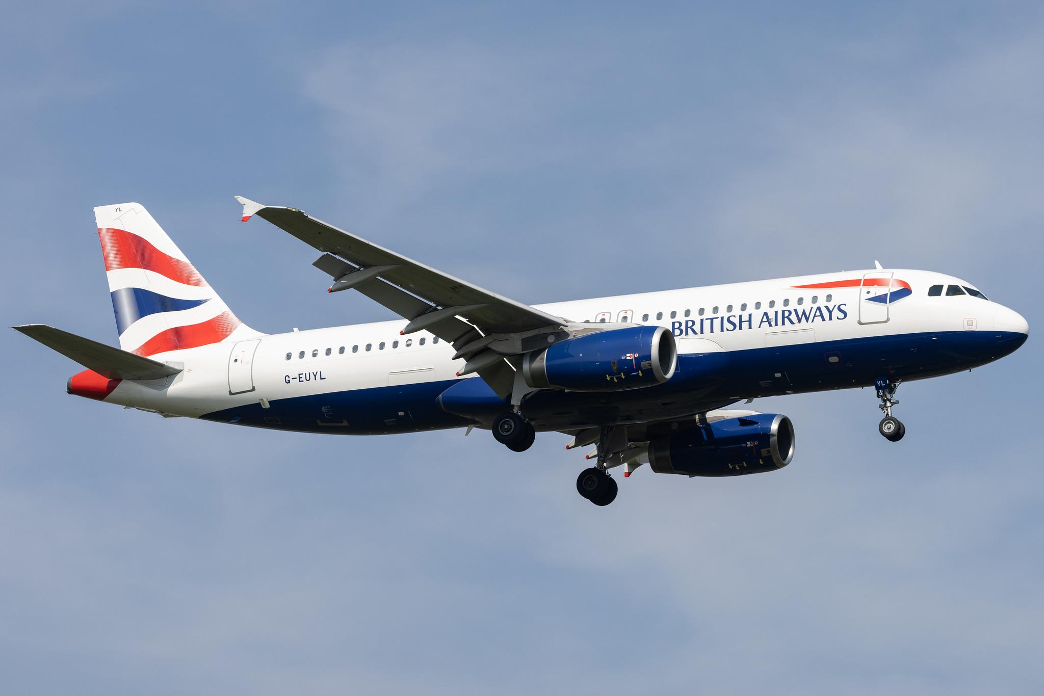 London Heathrow: British Airways (BA / BAW) |  Airbus A320-232 A320 | G-EUYL | MSN 4725