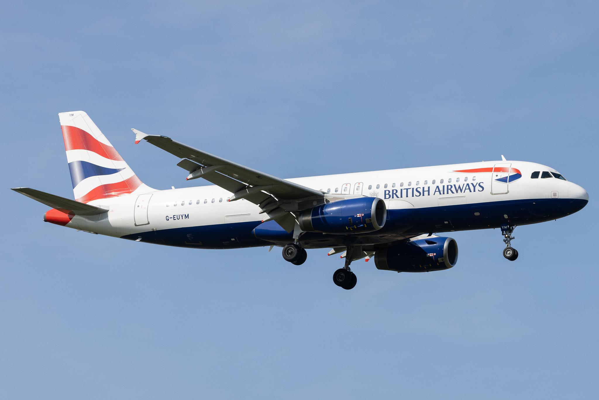 London Heathrow: British Airways (BA / BAW) |  Airbus A320-232 A320 | G-EUYM | MSN 4791