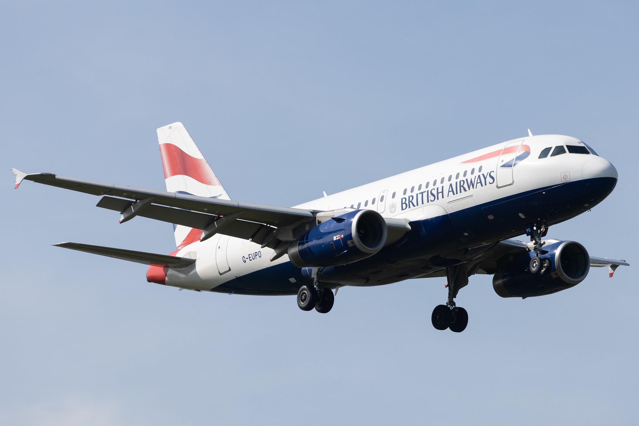 London Heathrow: British Airways (BA / BAW) |  Airbus A319-131 A319 | G-EUPO | MSN 1279