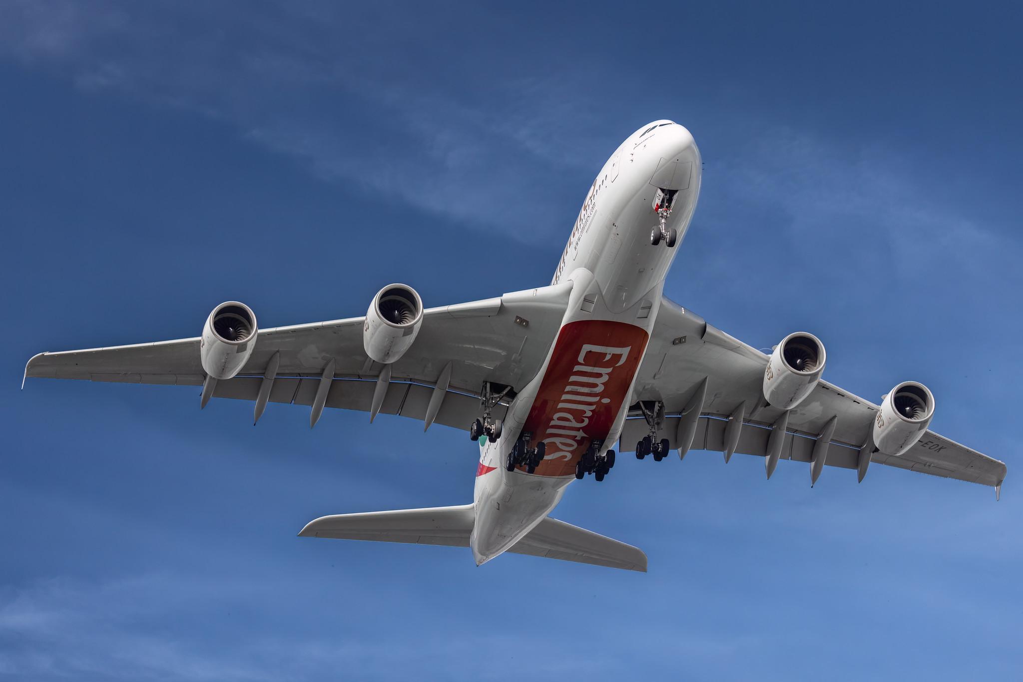 Hamburg Airport: Emirates (EK / UAE) | Airbus A380-861 A388 | A6-EOK | MSN 184