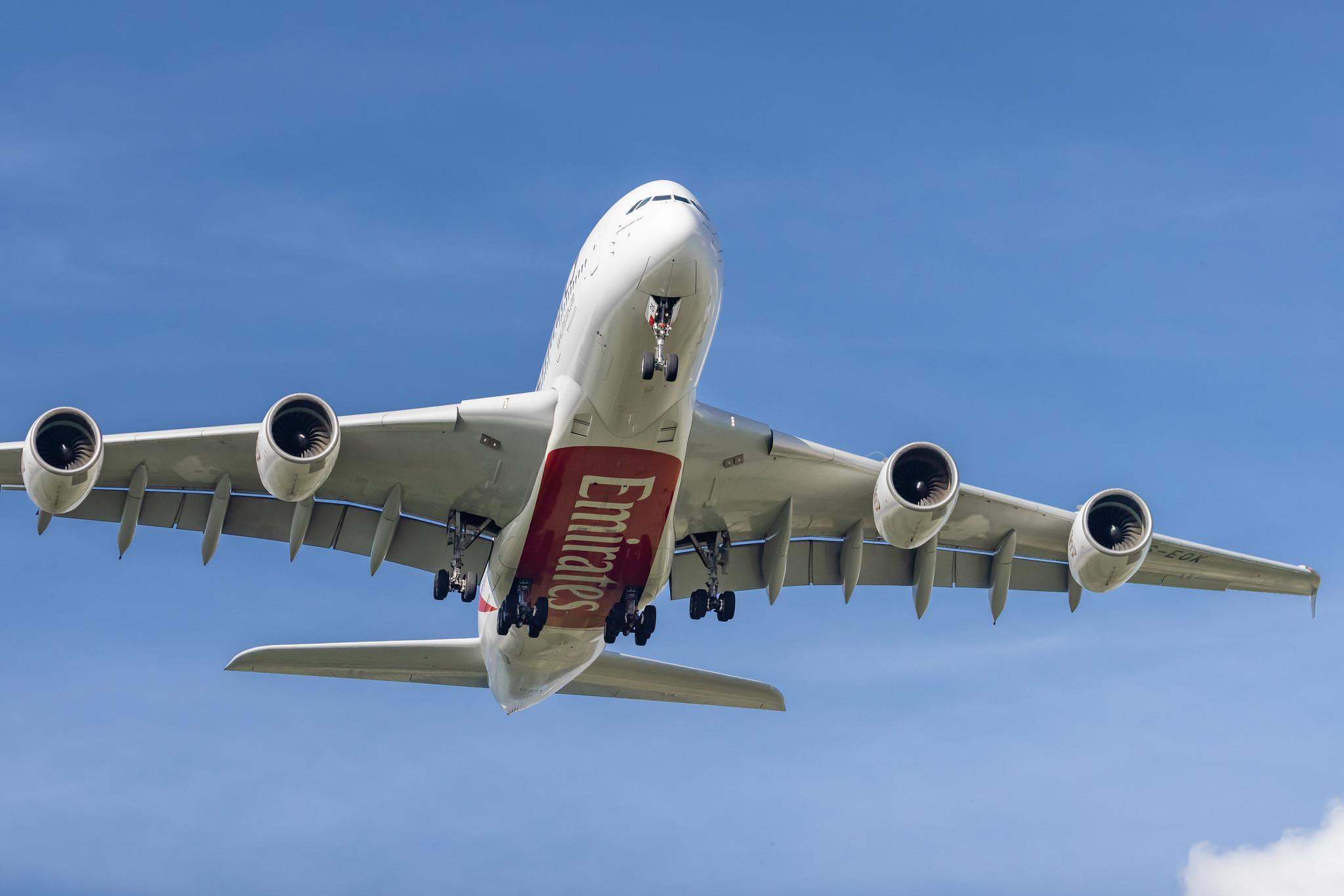 Hamburg Airport: Emirates (EK / UAE) | Airbus A380-861 A388 | A6-EOK | MSN 184