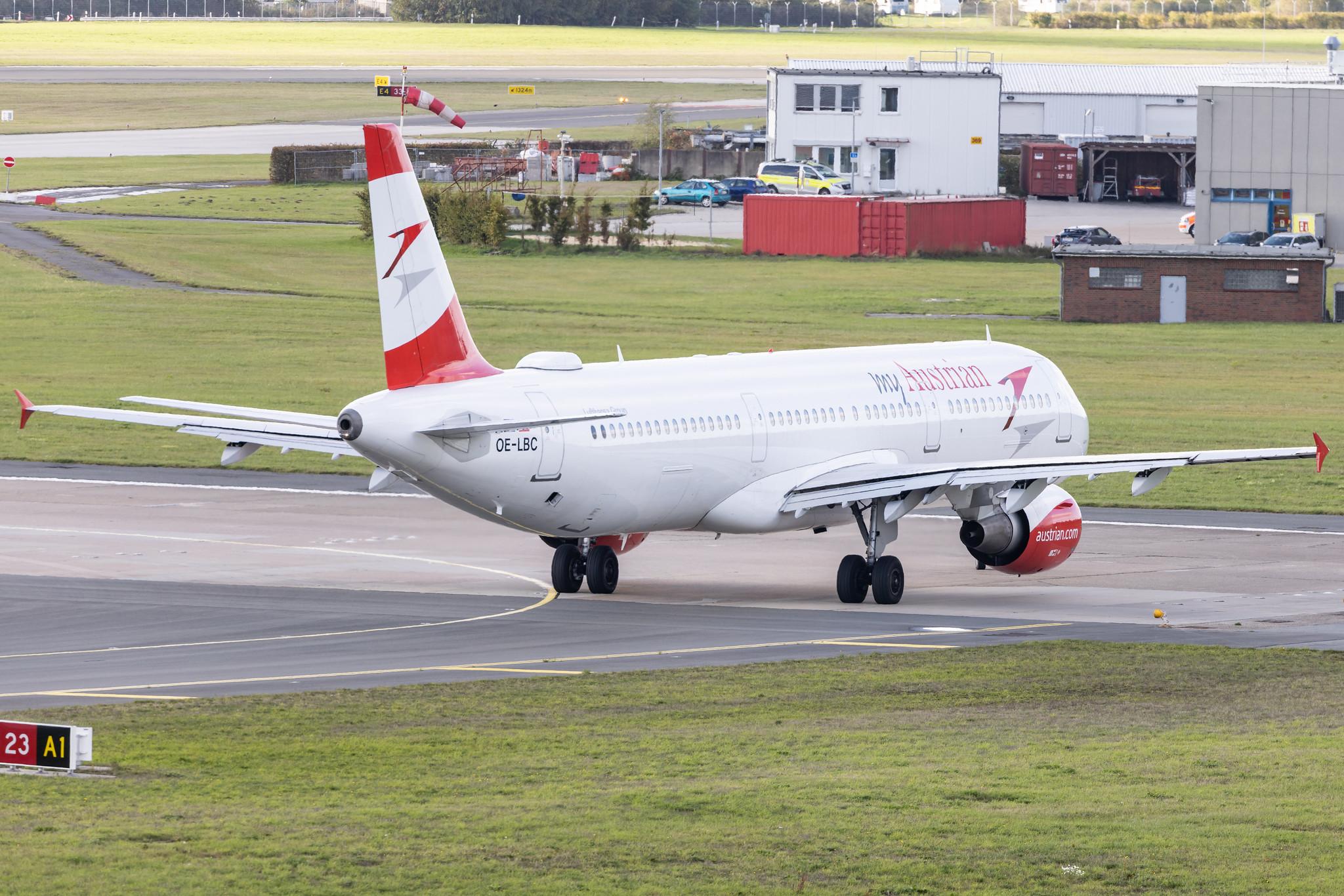 Hamburg Airport: Austrian Airlines (OS / AUA) | Airbus A321-111 A321 | OE-LBC | MSN 0581
