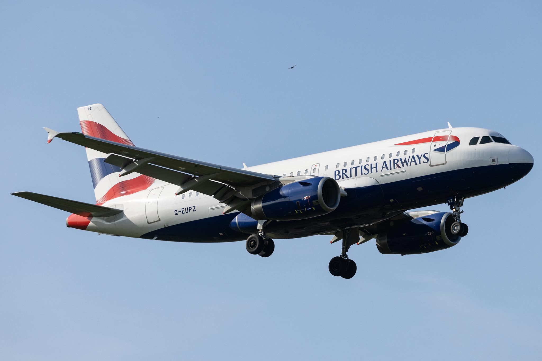 London Heathrow: British Airways (BA / BAW) |  Airbus A319-131 A319 | G-EUPZ | MSN 1510