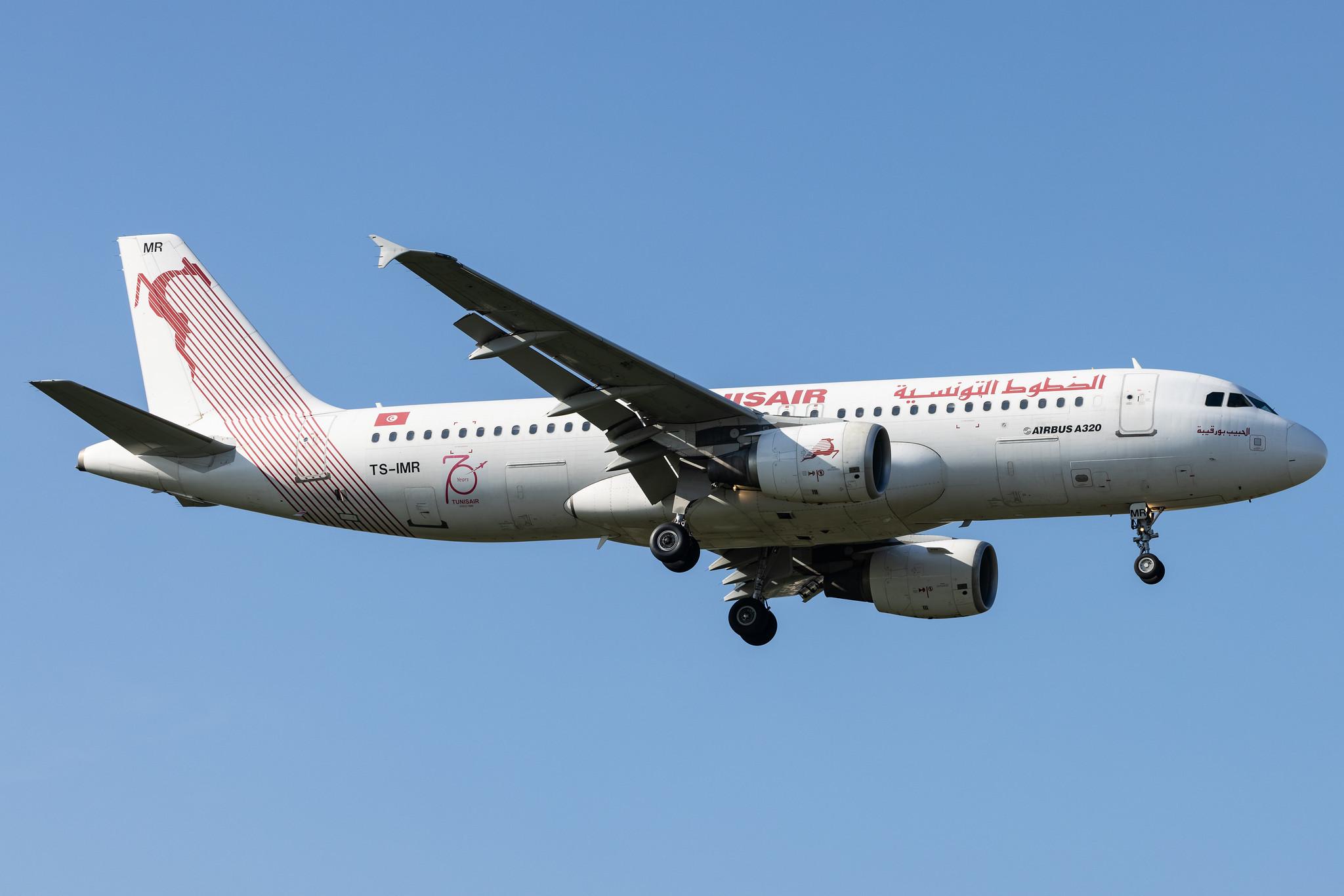 London Heathrow: Tunisair (TU / TAR) |  Airbus A320-214 A320 | TS-IMR | MSN 4344