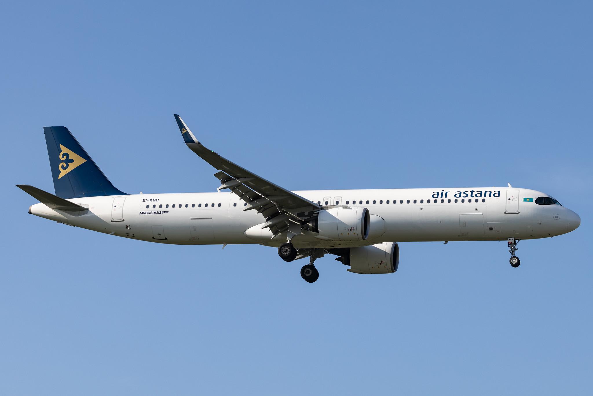London Heathrow: Air Astana (KC / KZR) |  Airbus A321-271NX A21N | EI-KGB | MSN 08980