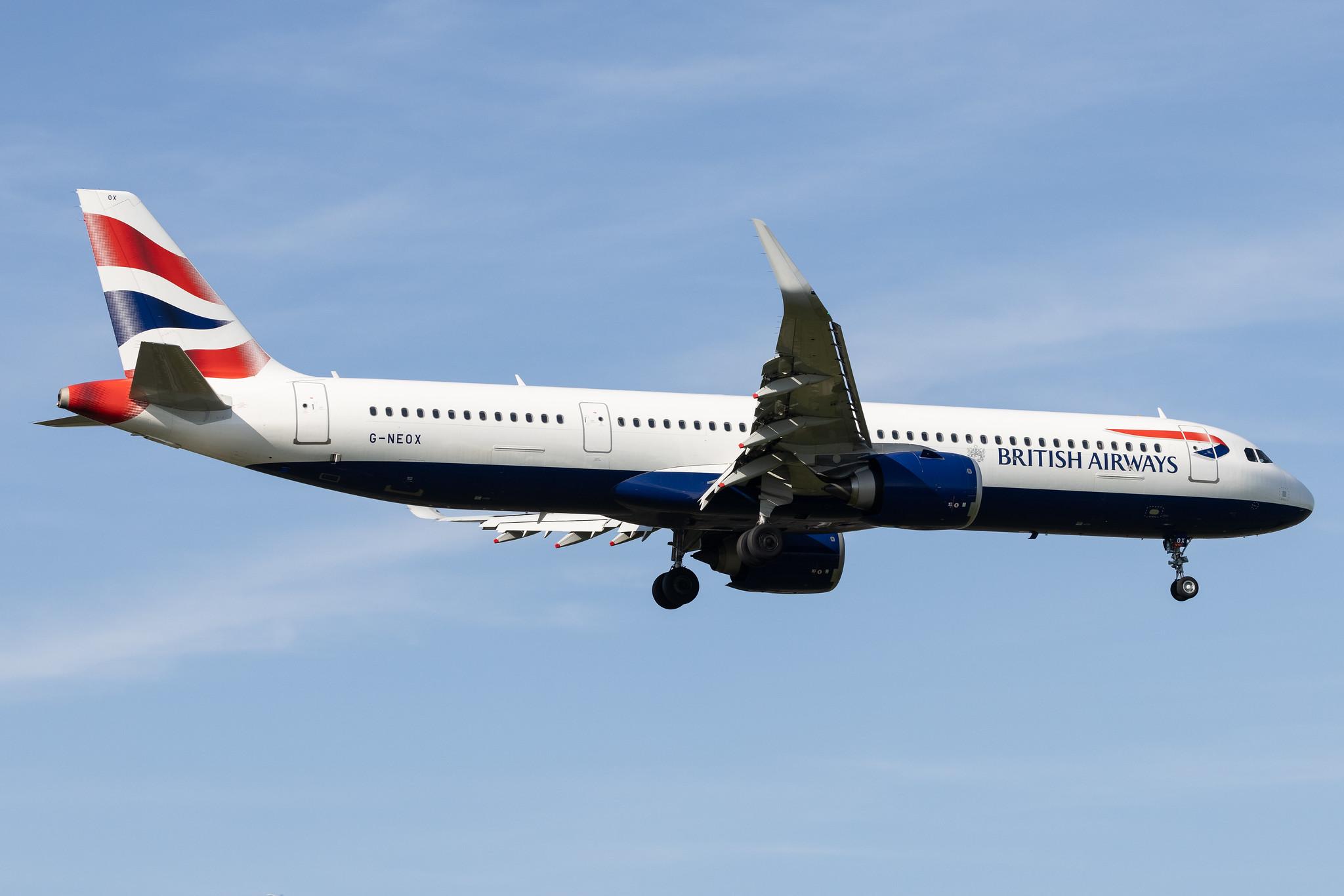 London Heathrow: British Airways (BA / BAW) |  Airbus A321-251NX A21N | G-NEOX | MSN 9162