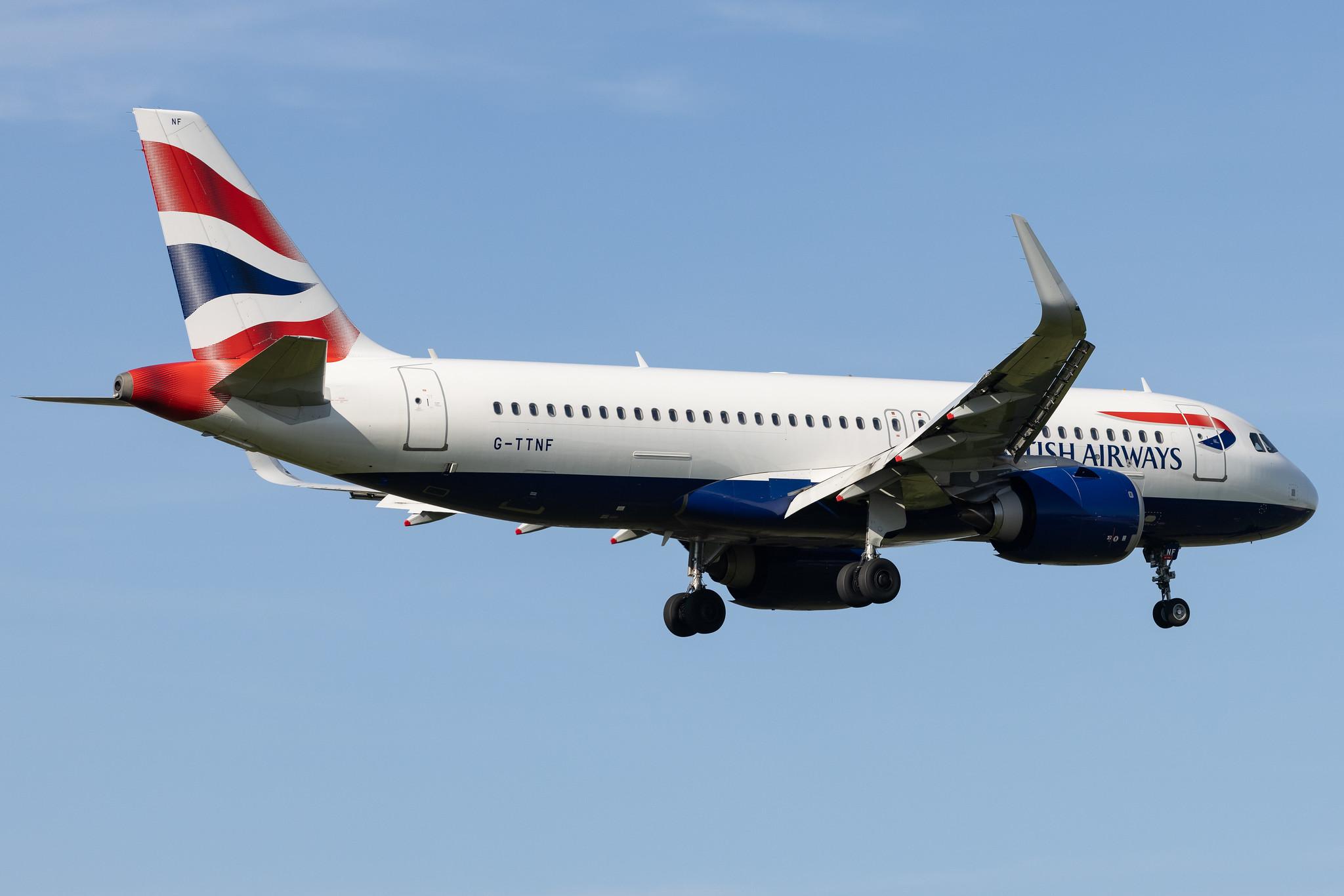 London Heathrow: British Airways (BA / BAW) |  Airbus A320-251N A20N | G-TTNF | MSN 8408