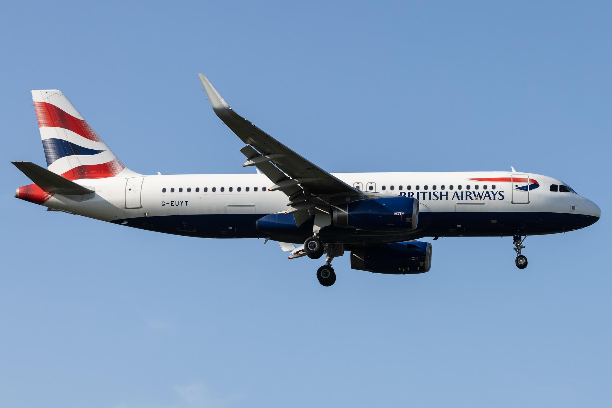 London Heathrow: British Airways (BA / BAW) |  Airbus A320-232 A320 | G-EUYT | MSN 5985
