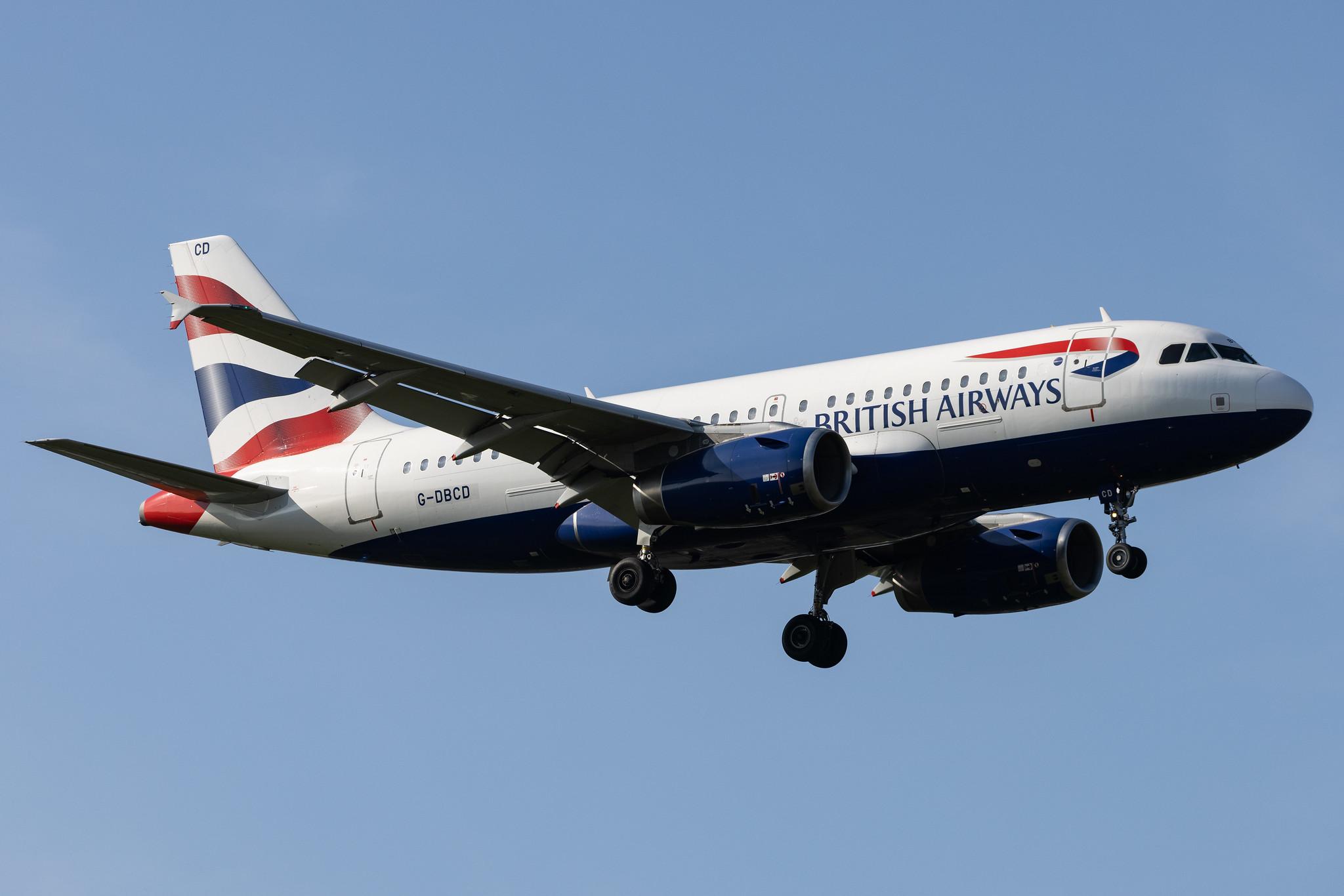 London Heathrow: British Airways (BA / BAW) |  Airbus A319-131 A319 | G-DBCD | MSN 2389
