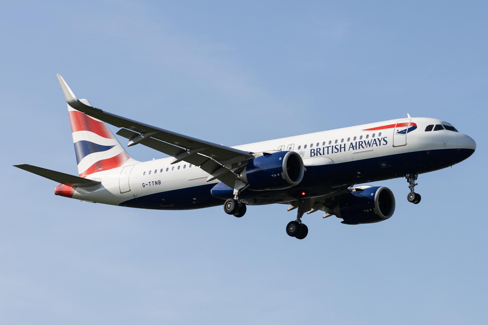 London Heathrow: British Airways (BA / BAW) |  Airbus A320-251N A20N | G-TTNB | MSN 8139