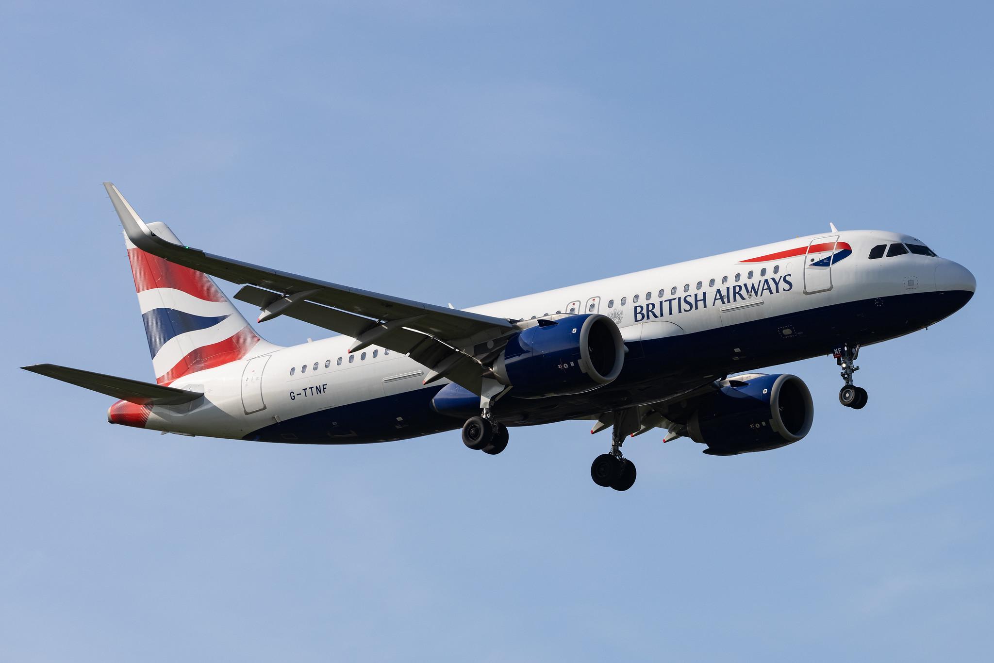 London Heathrow: British Airways (BA / BAW) |  Airbus A320-251N A20N | G-TTNF | MSN 8408