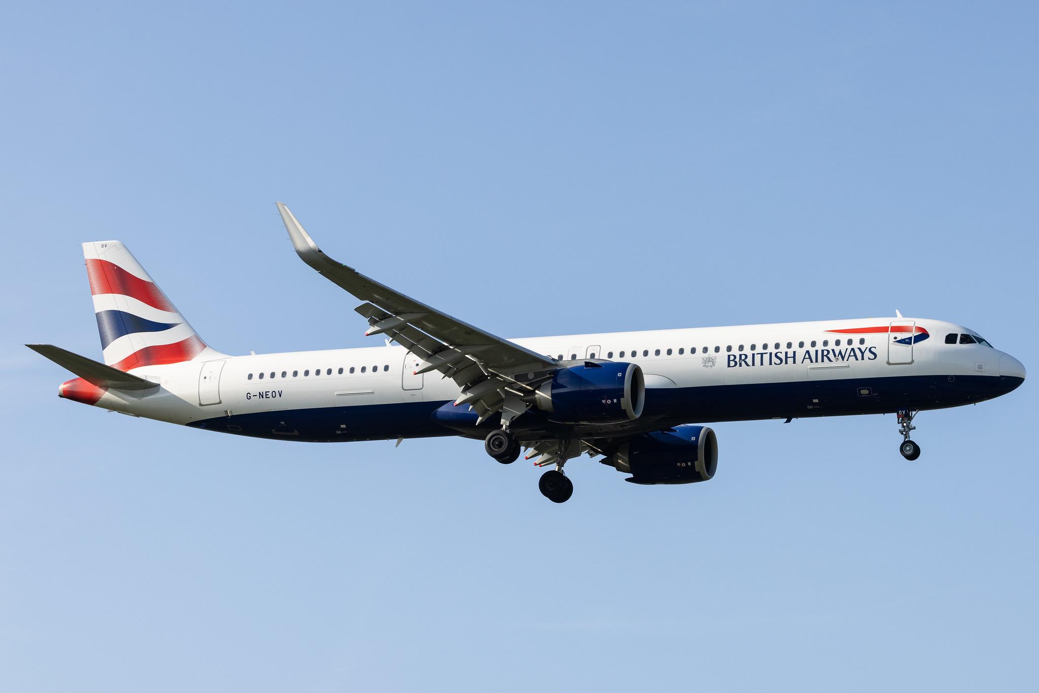 London Heathrow: British Airways (BA / BAW) |  Airbus A321-251NX A21N | G-NEOV | MSN 8930