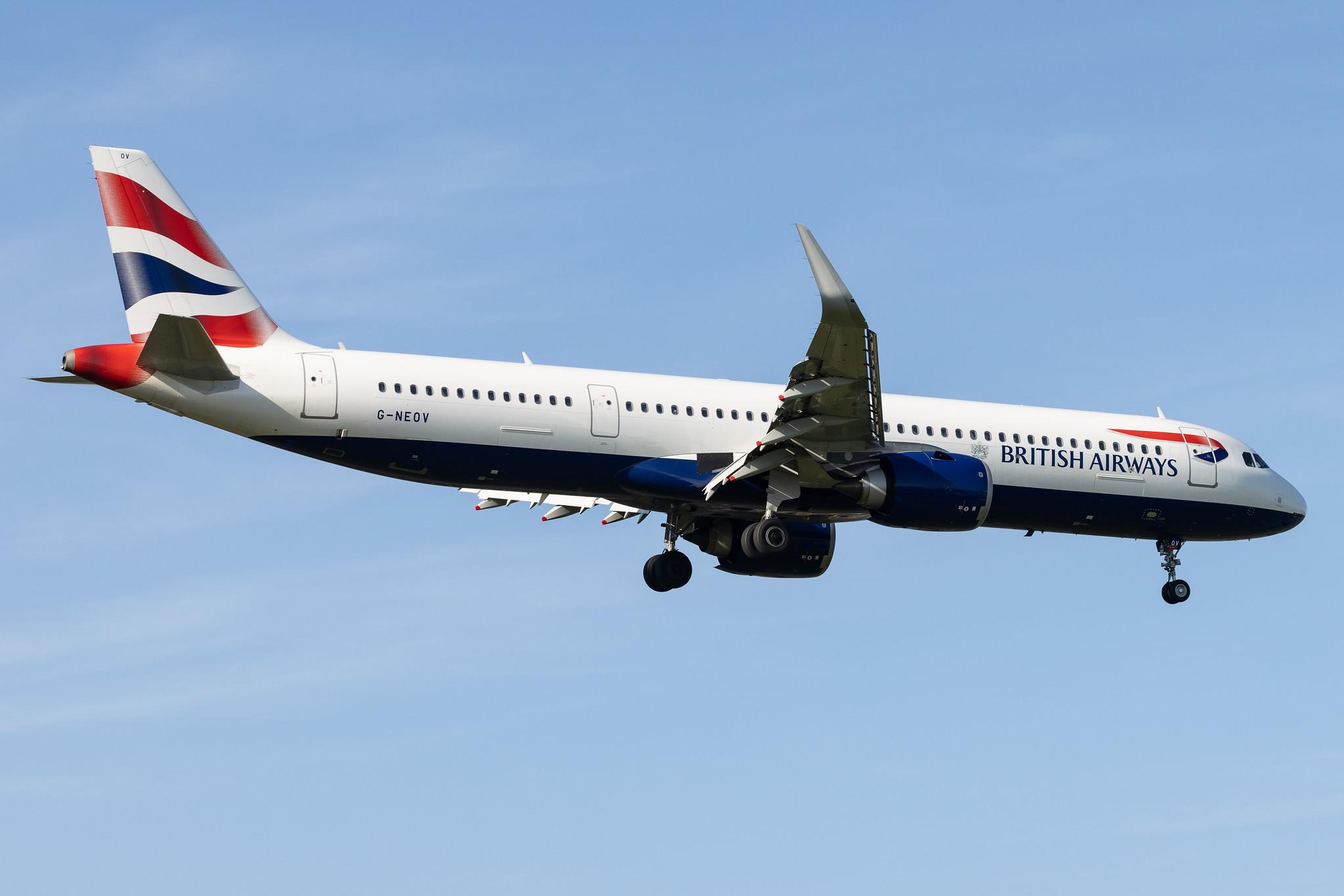 London Heathrow: British Airways (BA / BAW) |  Airbus A321-251NX A21N | G-NEOV | MSN 8930