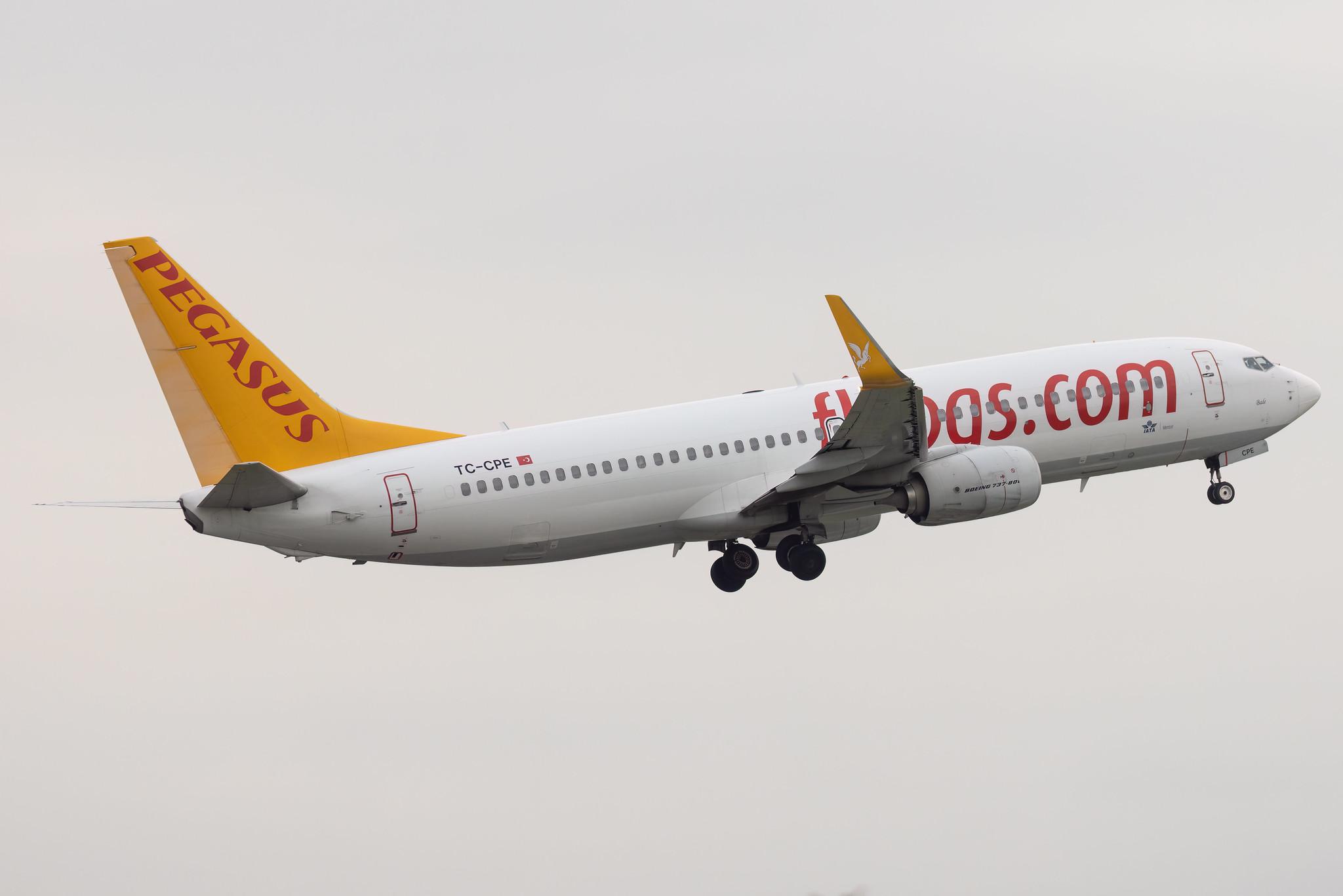 Hamburg Airport: Pegasus (PC / PGT) | Operator: Pegasus Airlines | Boeing 737-82R B738 | TC-CPE | MSN 38178