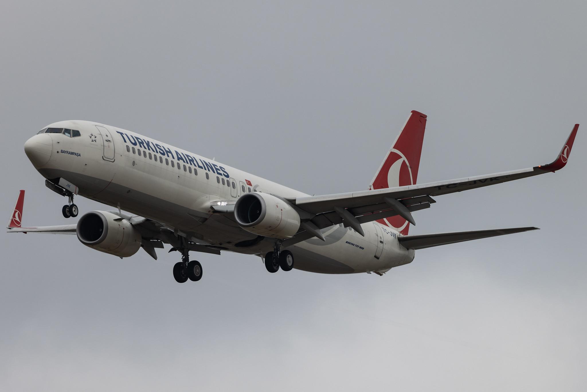 Flughafen Berlin Brandenburg: Turkish Airlines (TK / THY) |  Boeing 737-8F2 B738 | TC-JVK | MSN 60014