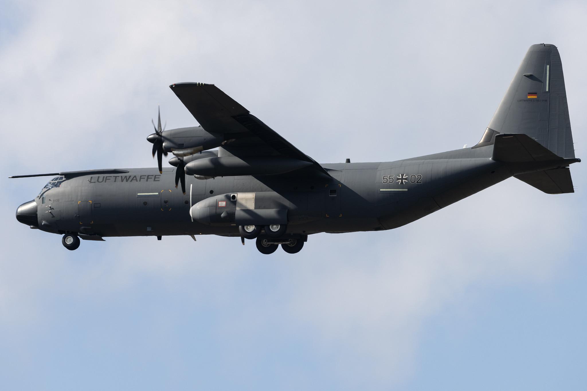Flughafen Berlin Brandenburg: German Air Force (/ GAF) | Lockheed Martin C-130J-30 Hercules C130 | 55+02 | MSN 5938