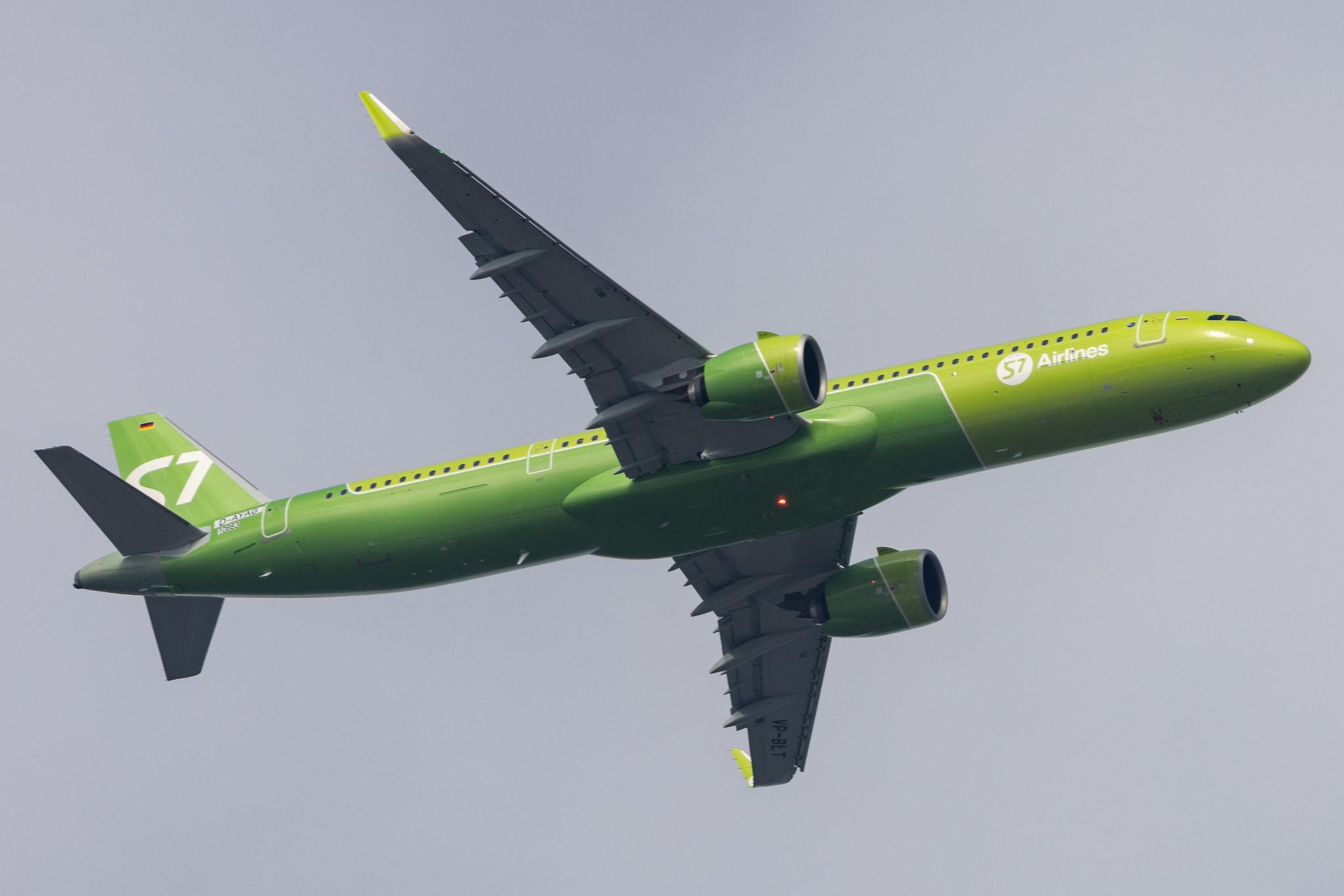 Hamburg Airport: S7 - Siberia Airlines (S7 / SBI) | Airbus A321-271NX A21N | D-AYAG | VQ-BLT | MSN 10883